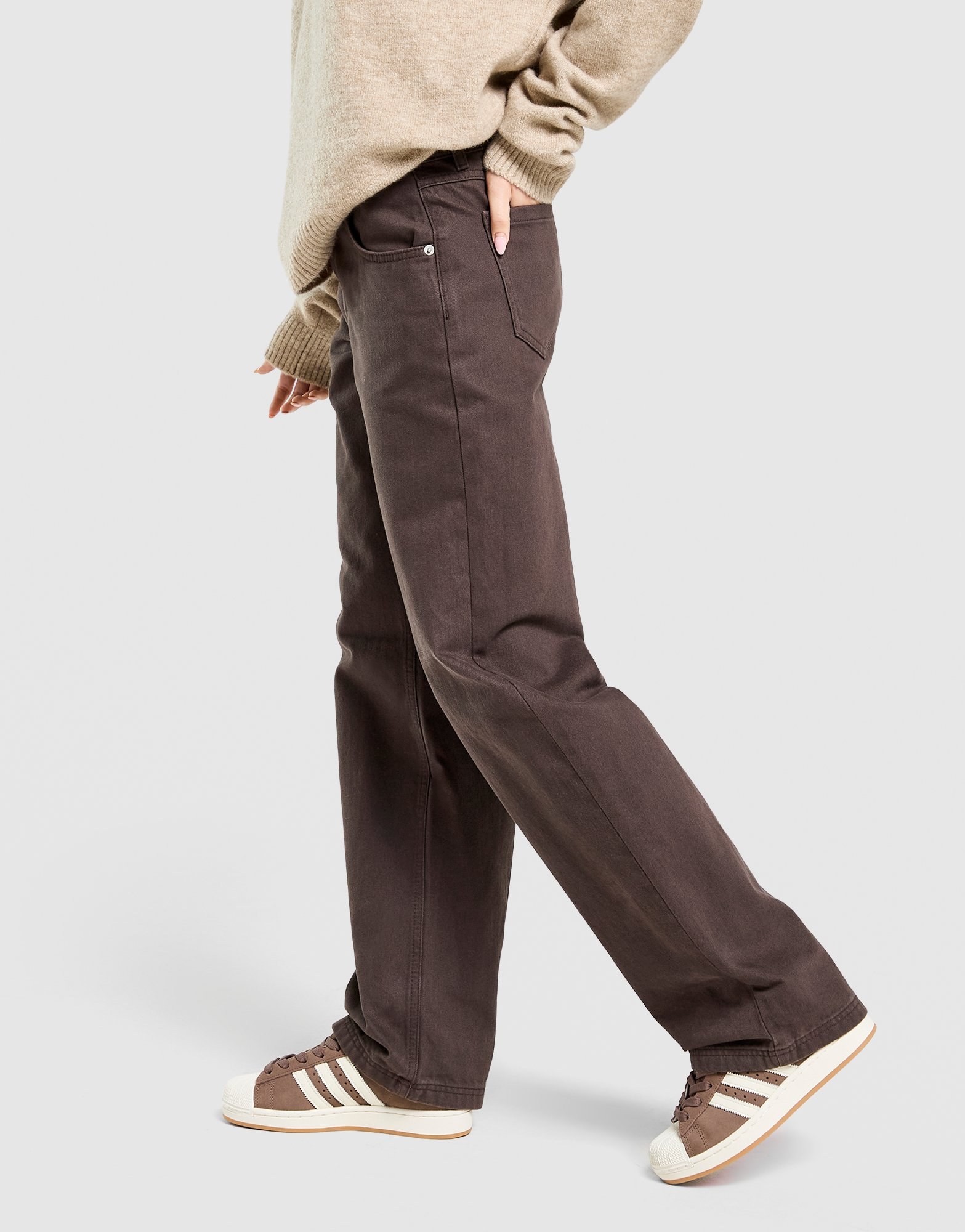 Unlike Humans Mid-Rise Loose Jeans Damen