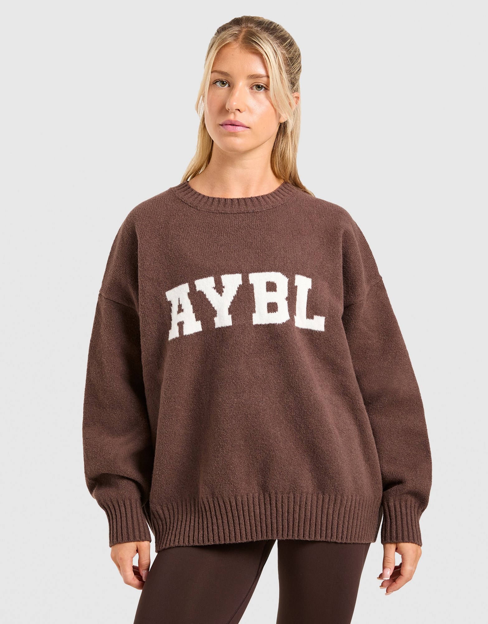 AYBL Varsity Knitted Crew Sweatshirt Damen