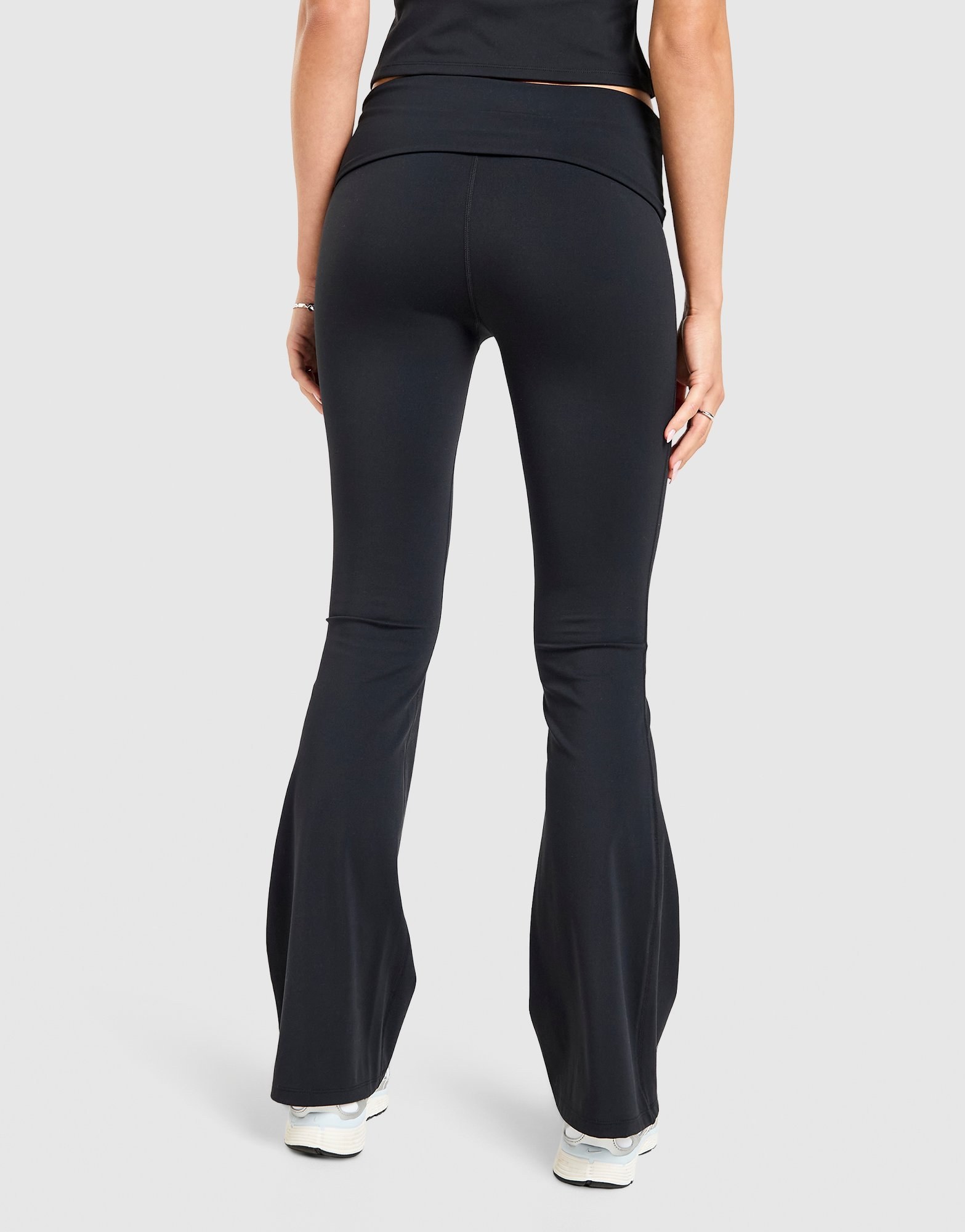 DAILYSZN Foldover Flare Leggings Damen
