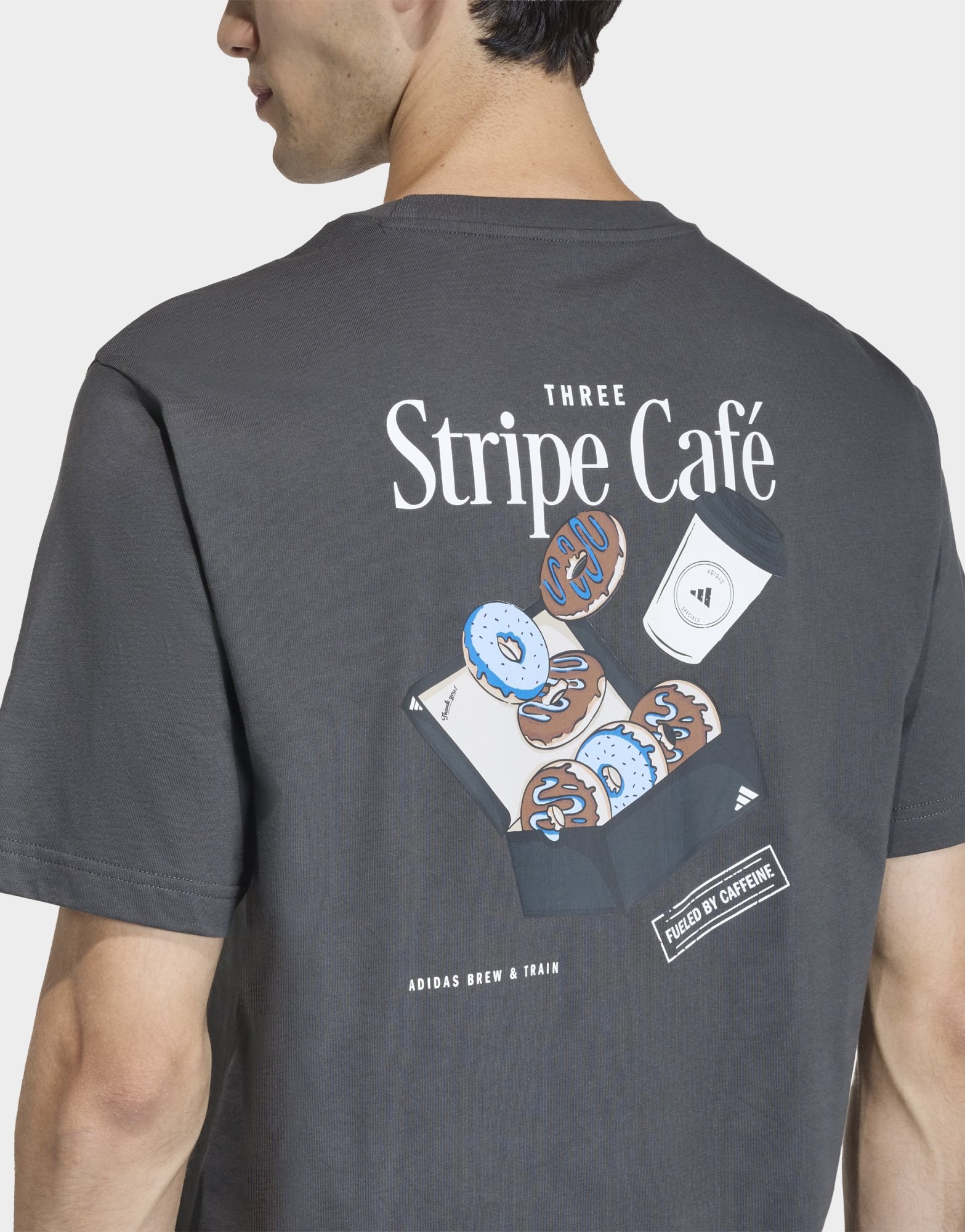 adidas Coffee Cafe Donut Box Graphic T-shirt