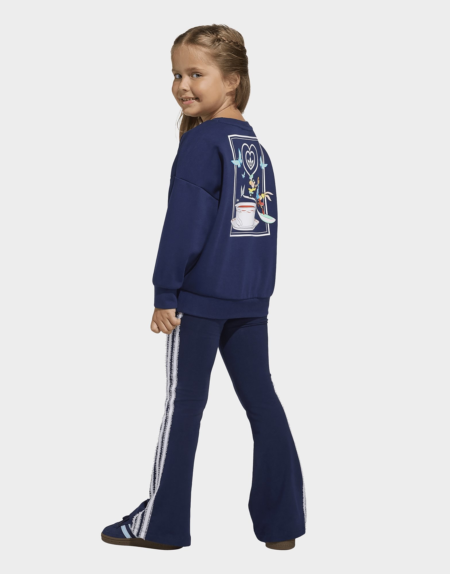 adidas DISNEY CREW FLARED LEGGINGS SET