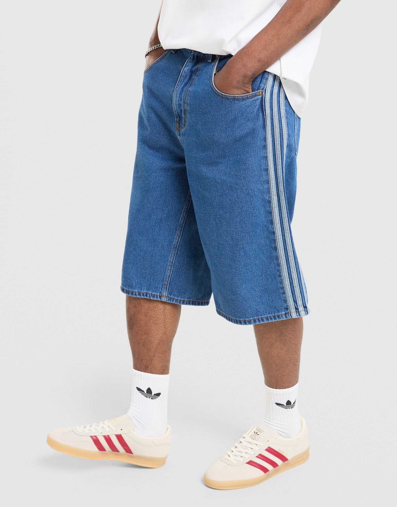 adidas Originals Firebird Adicolor Denim Shorts