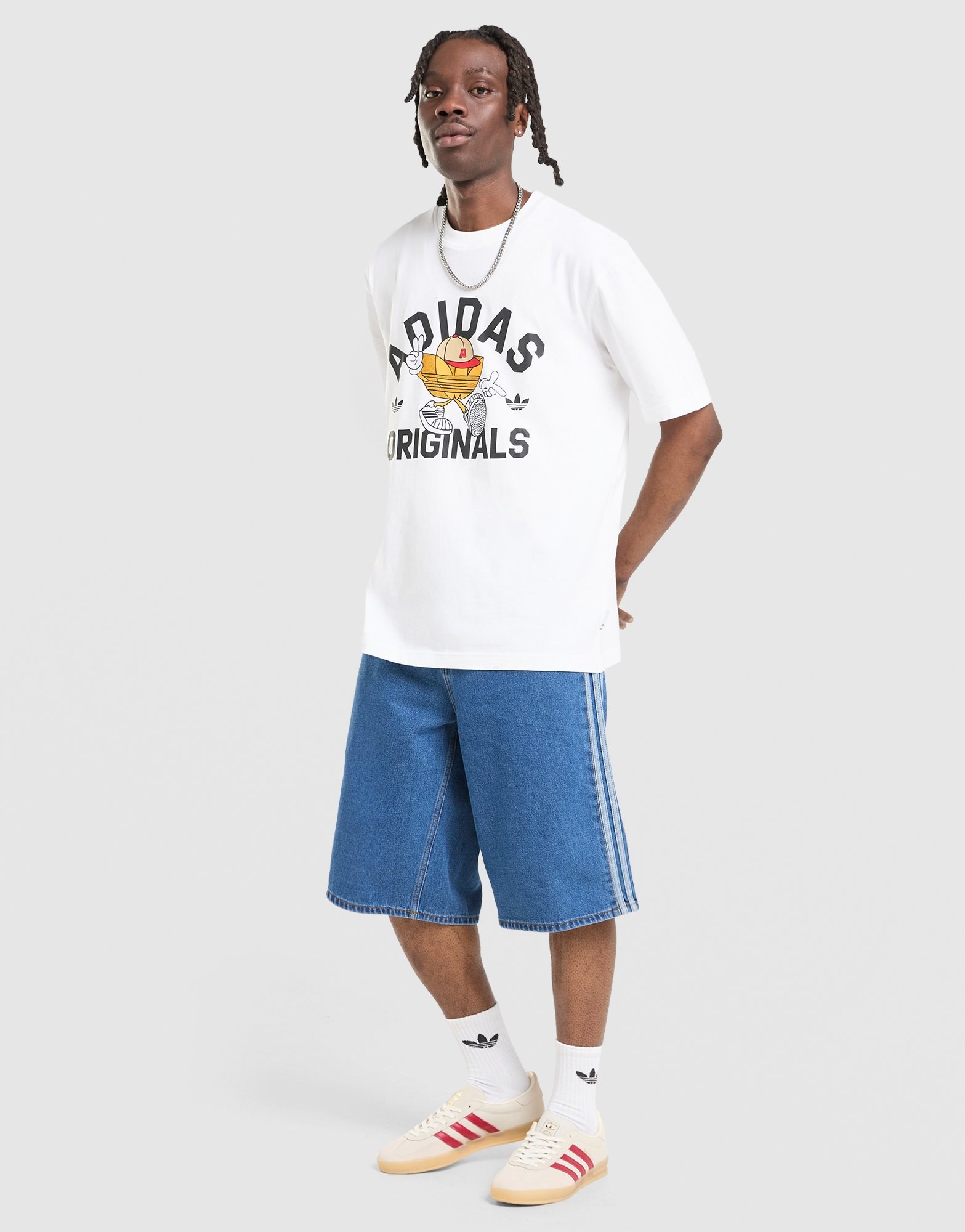 adidas Originals Firebird Adicolor Denim Shorts
