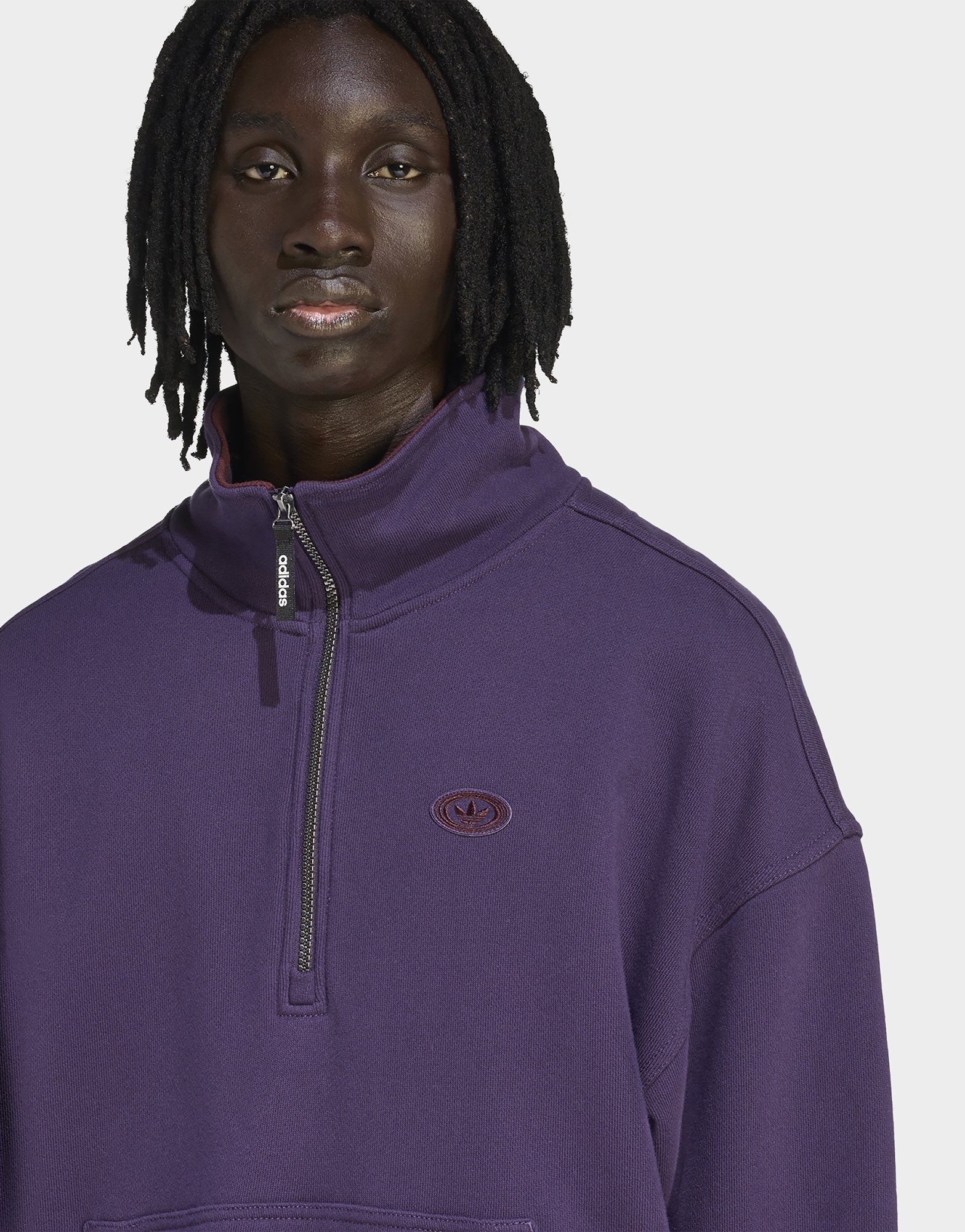 adidas 90s Alternative Sport Half Zip Graphic Fleece-sweatshirt