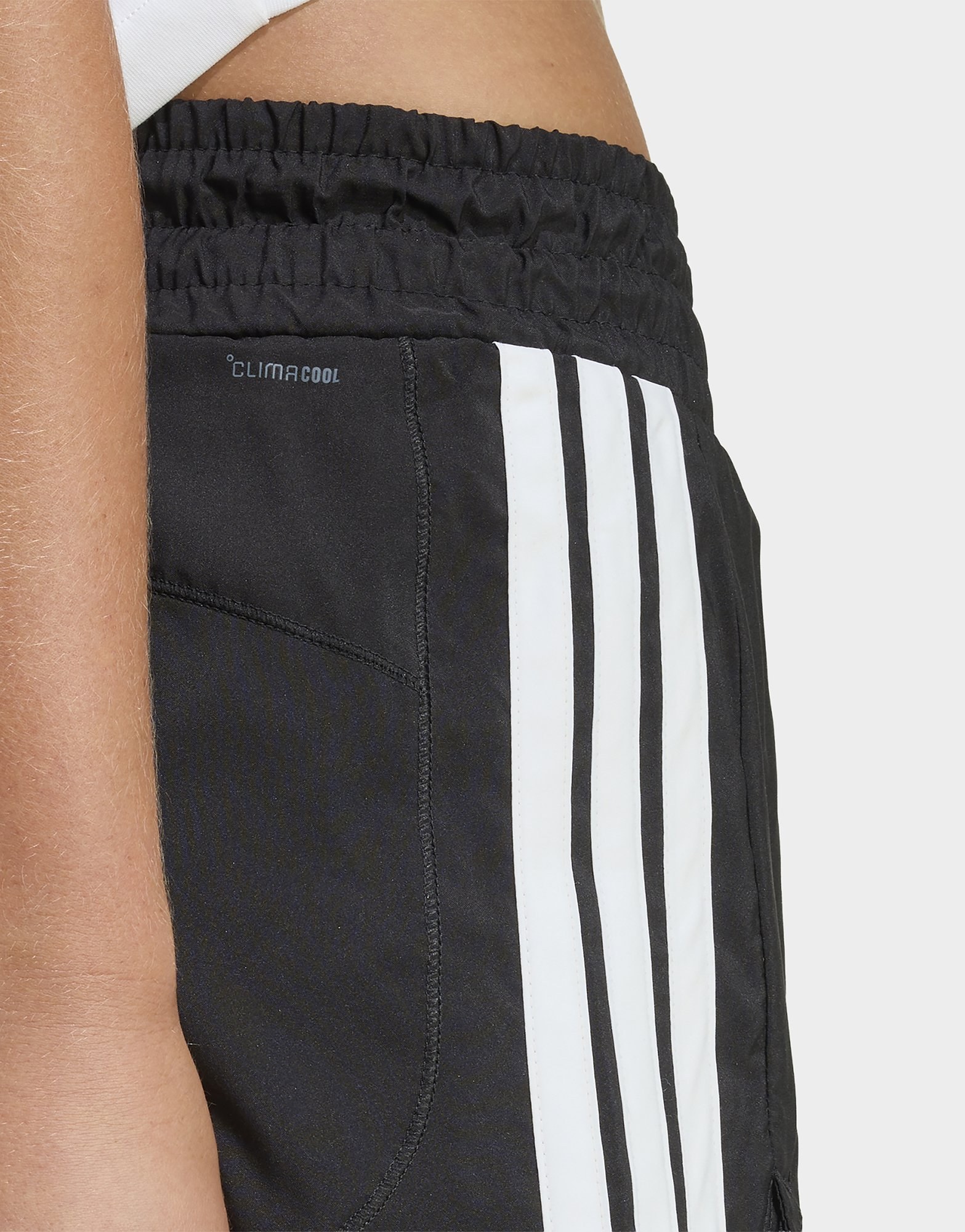 adidas Pacer Workout Shorts Mit Hohem Bund Aus Gewebtem Material
