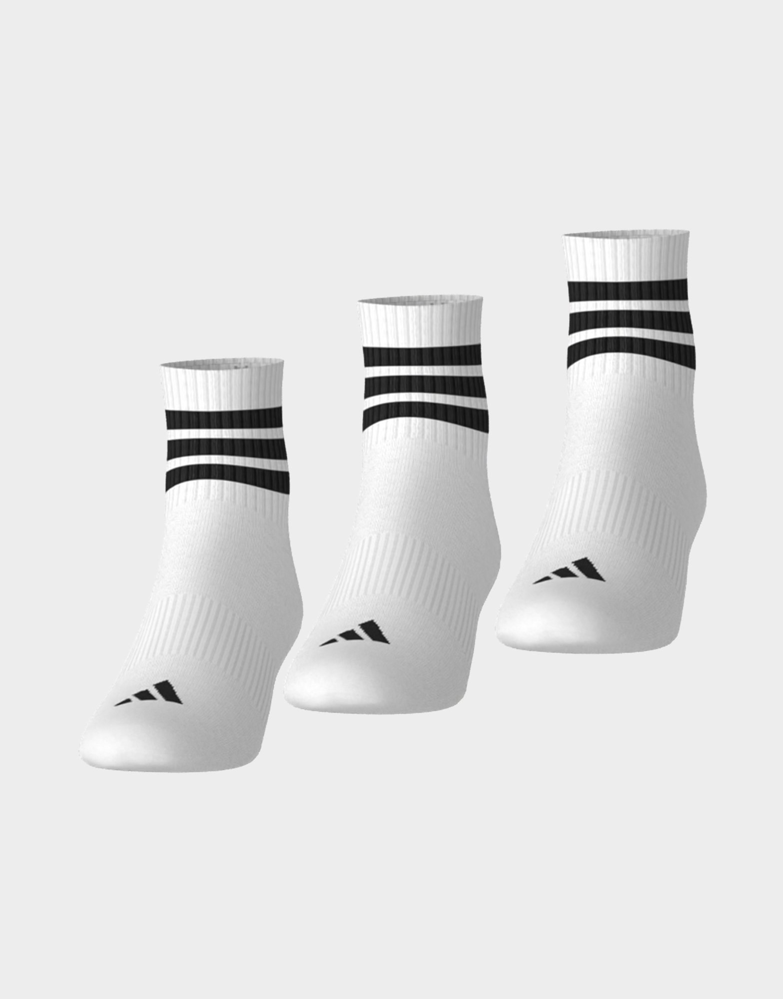 adidas 3-streifen Sportswear Dämpfende Halbhohe Socken, 3 Paar