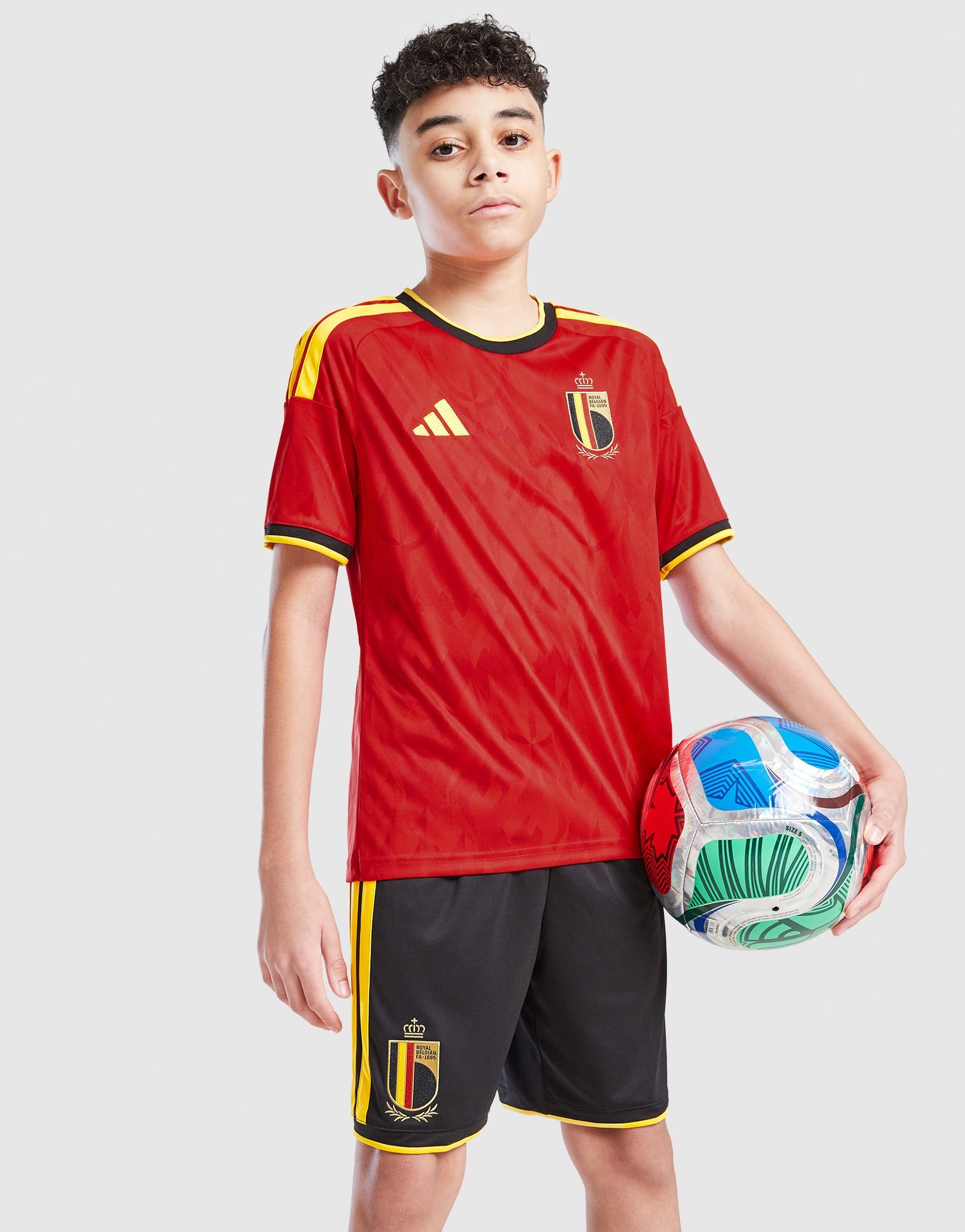 adidas Belgien 2026 Heim Shorts Kinder