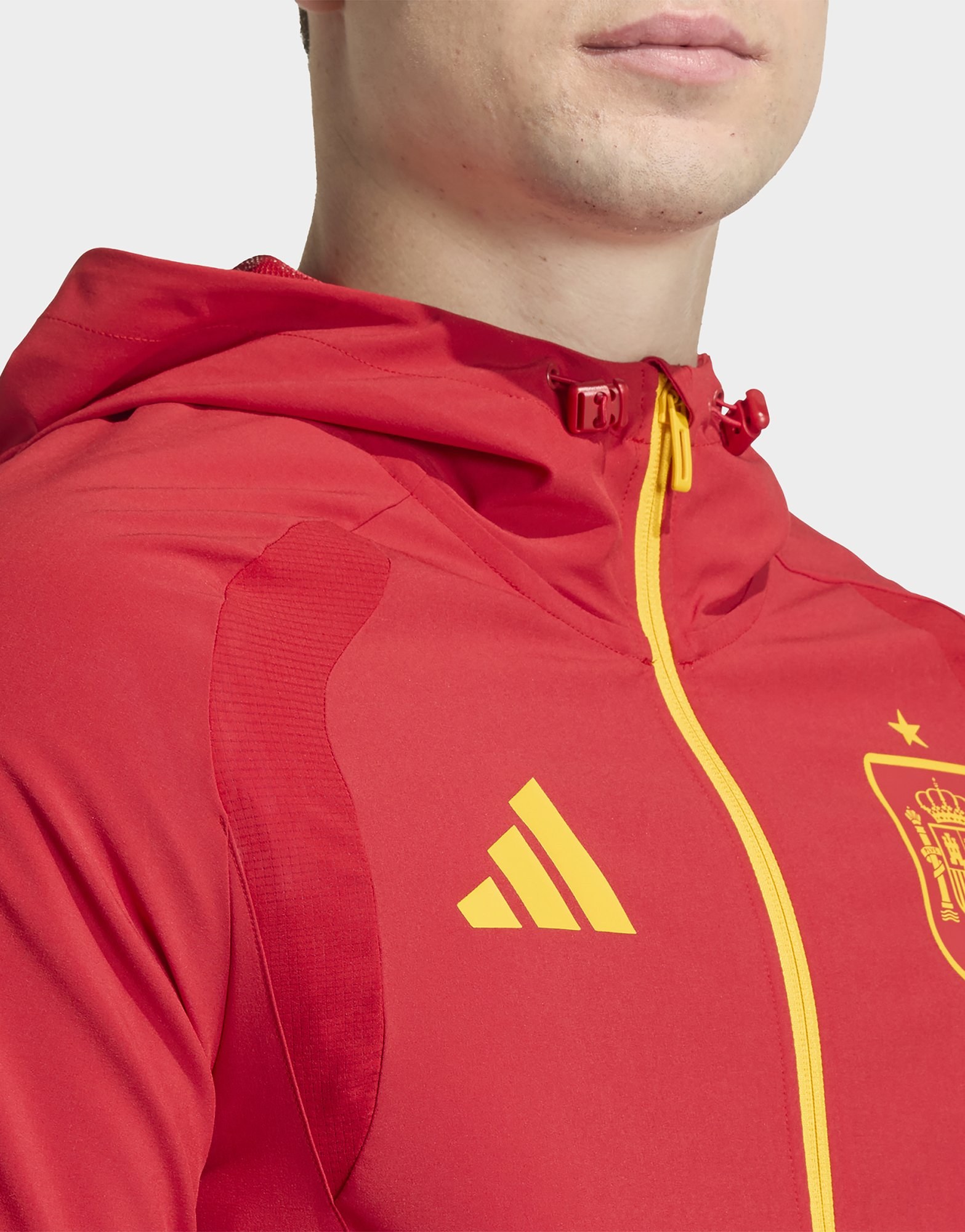 adidas Spanien Tiro Travel Windbreaker, Durchgehender Reißverschluss