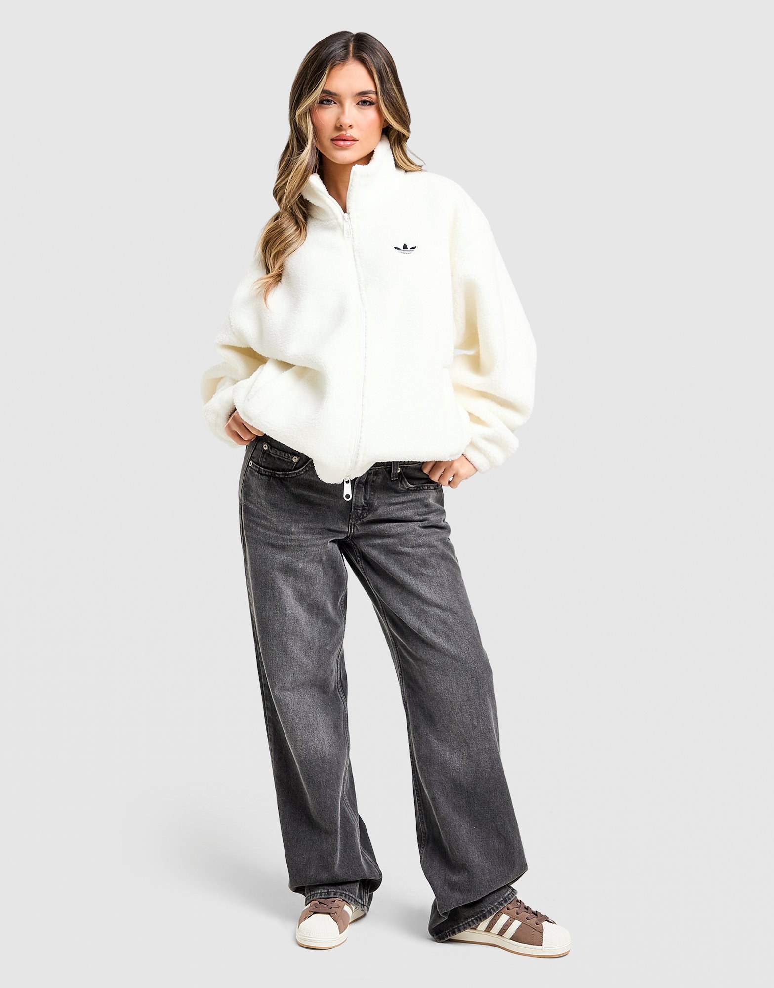 adidas Originals Teddy Full Zip Jacke Damen