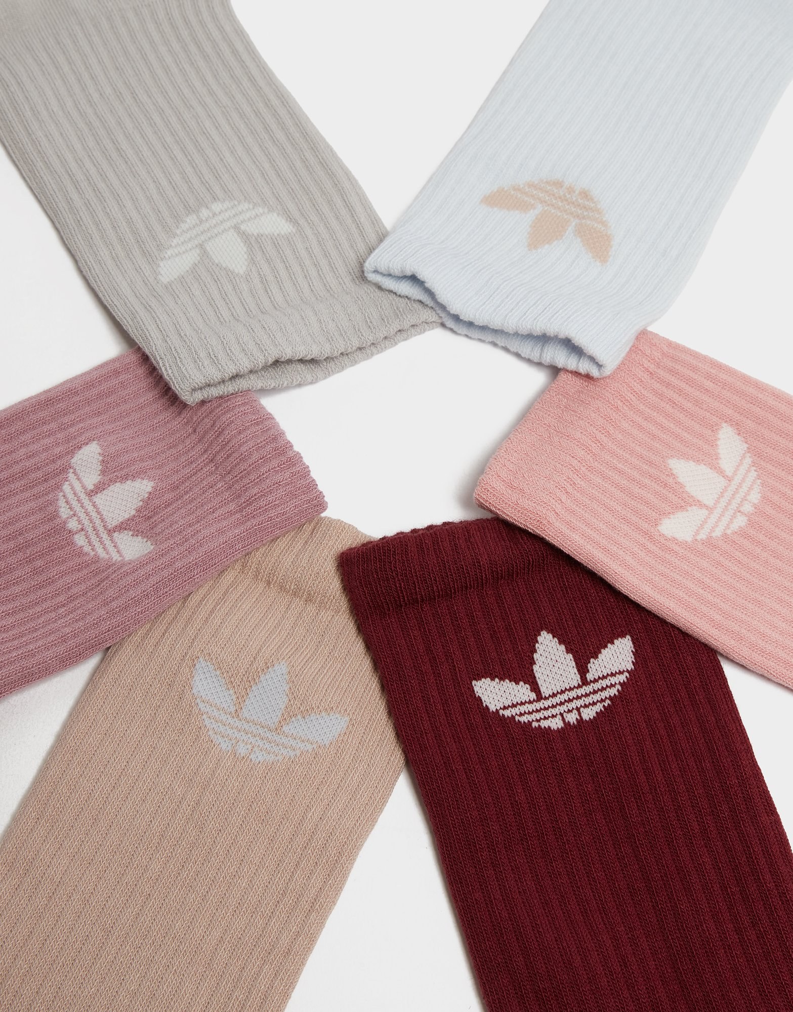 adidas Originals 6er-Pack Trefoil Cushion Crew Socken