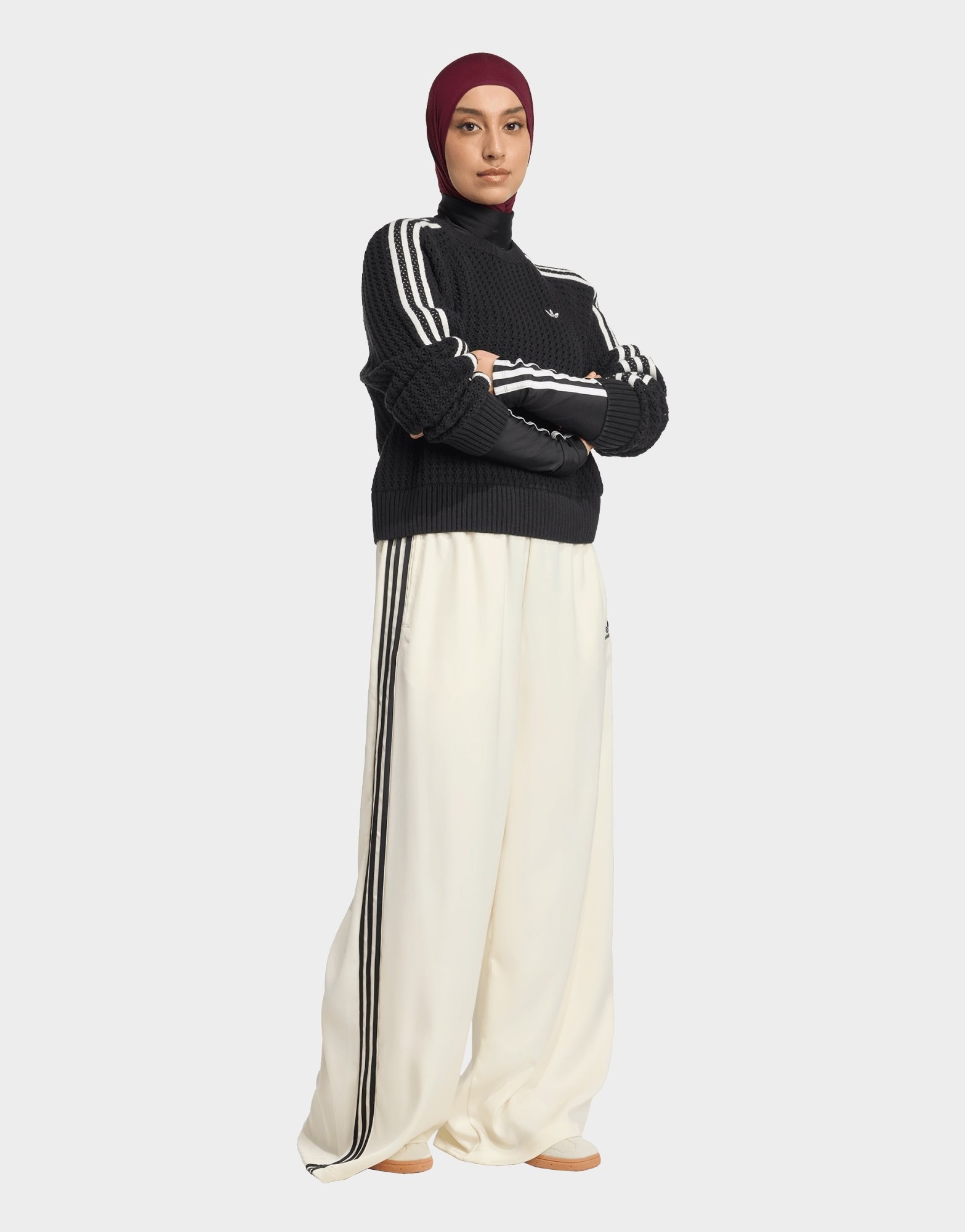 adidas Originals Adicolor Satin Wide Leg Trainingshose