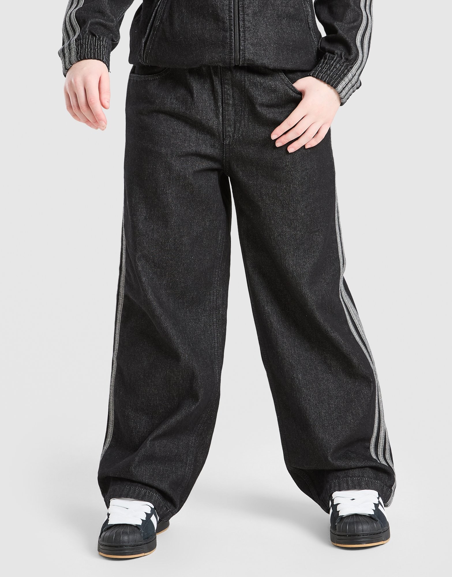 adidas Originals Girls' Denim Jeans Junior