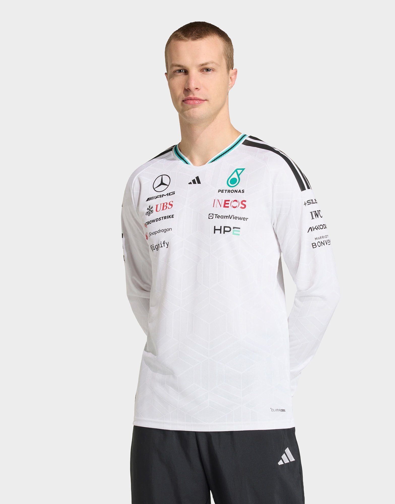 adidas Mercedes - Amg Petronas Formula 1 Team Authentic Langärmeliges Fahrertrikot