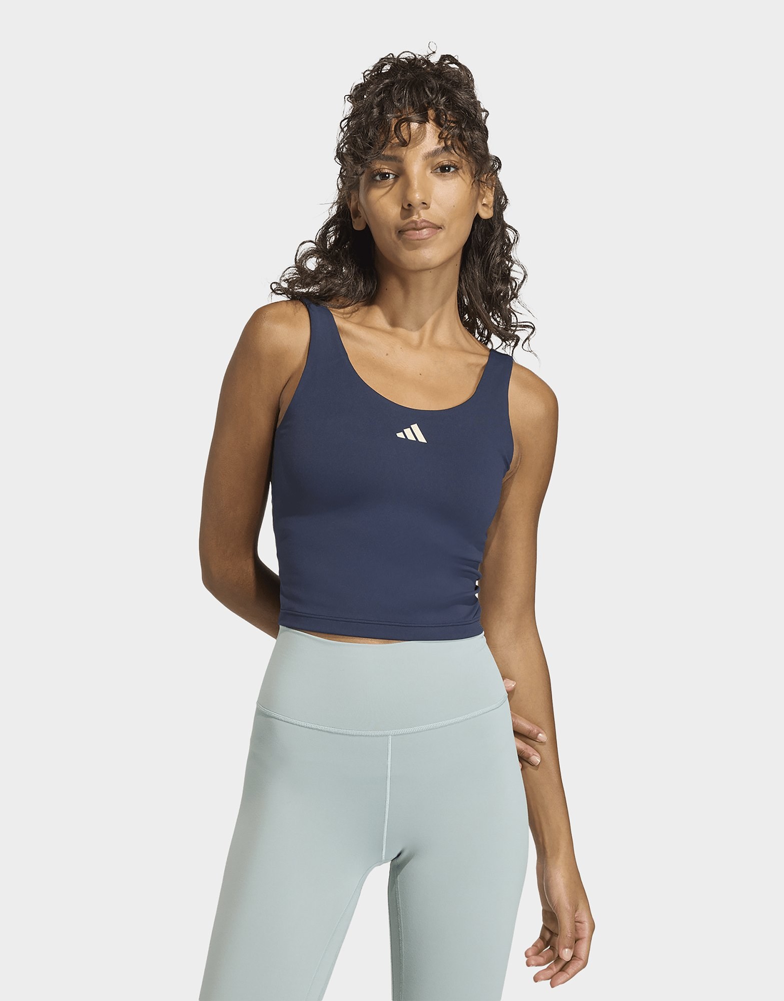 adidas 3-streifen Studio All Me Tanktop, Leicht Stützend