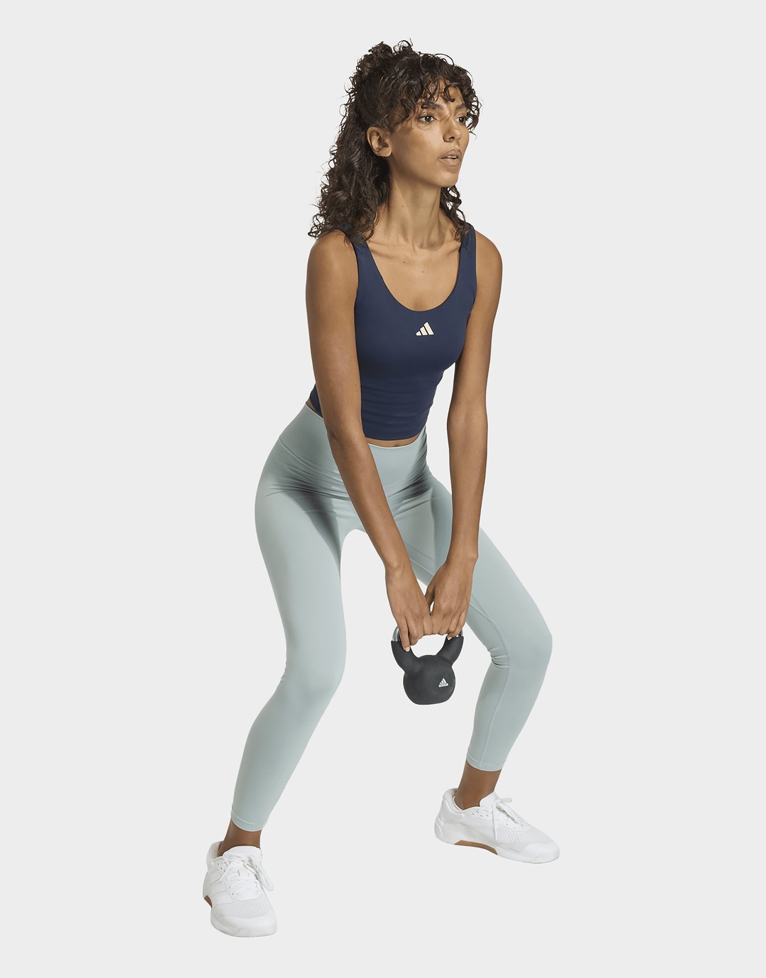adidas 3-streifen Studio All Me Tanktop, Leicht Stützend