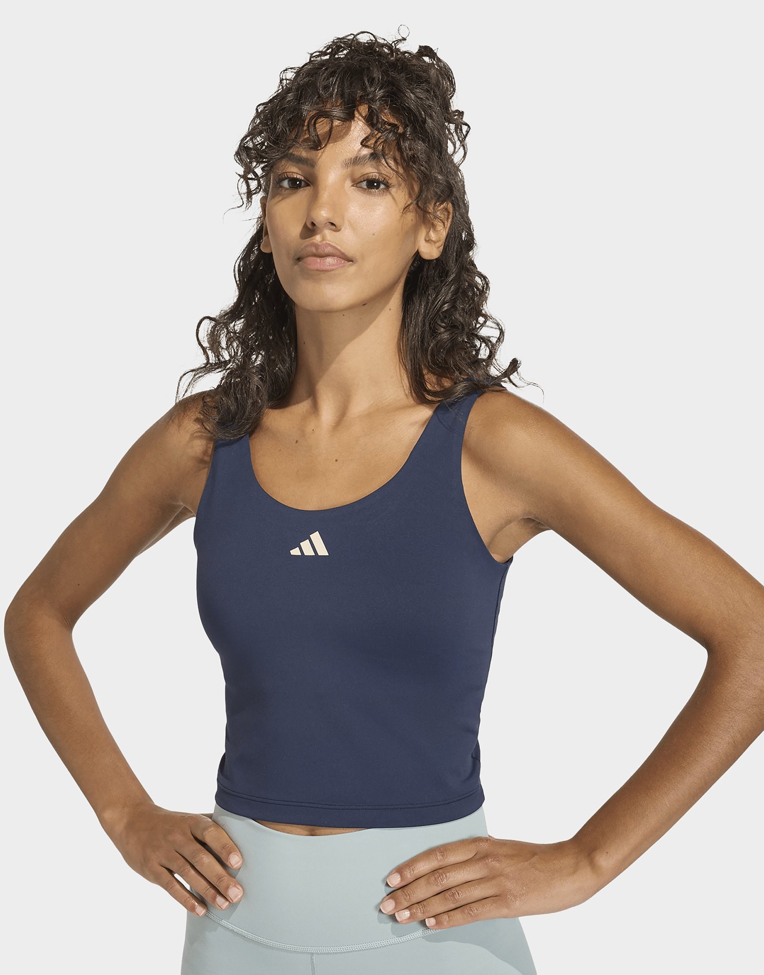 adidas 3-streifen Studio All Me Tanktop, Leicht Stützend