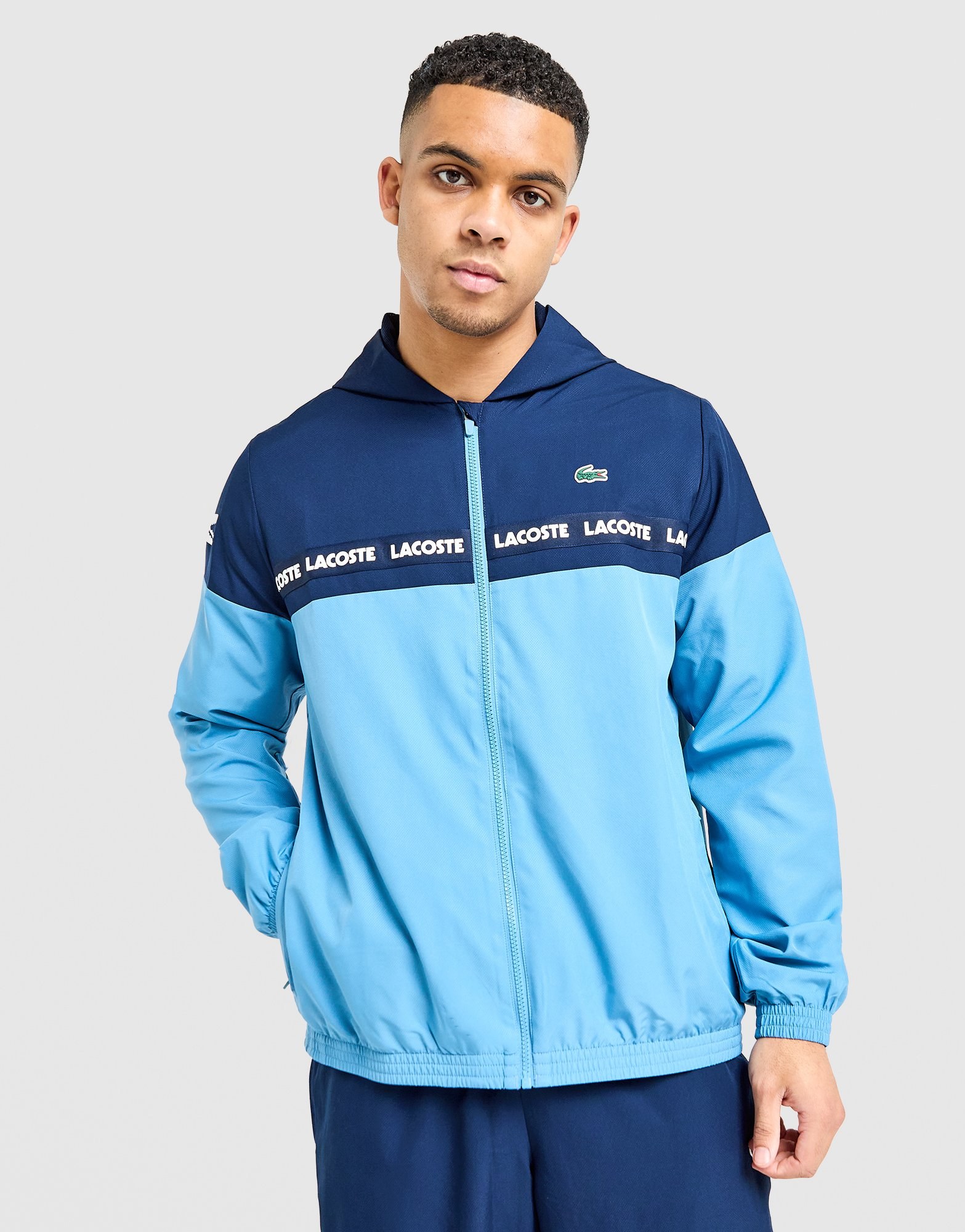Lacoste Softshell Croc Woven Tape Full-Zip Jacke