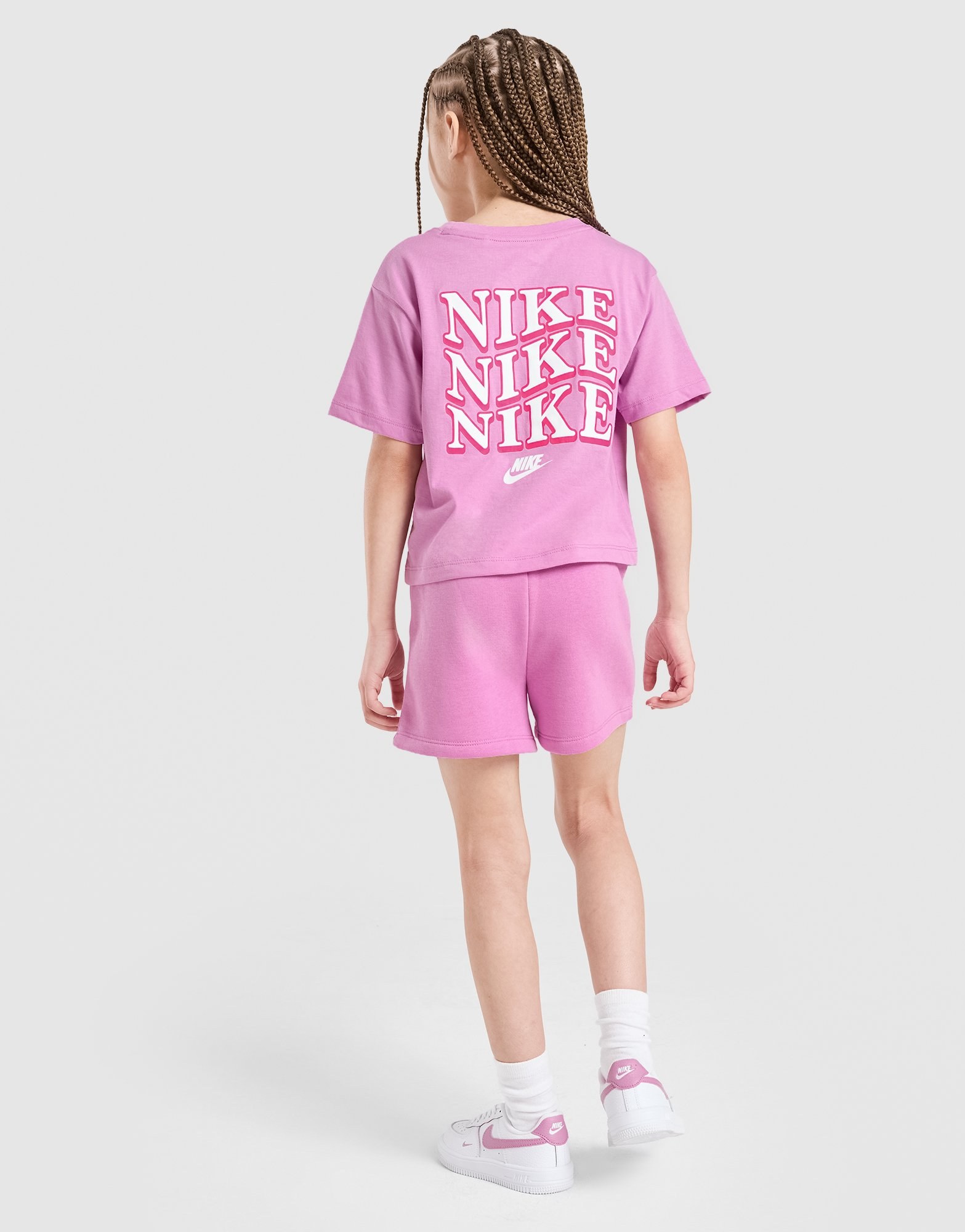 Nike Girls' Repeat T-Shirt/Shorts Set Children