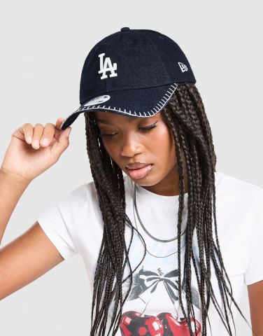 New Era MLB LA Dodgers Contrast Stitch 9TWENTY Denim Cap