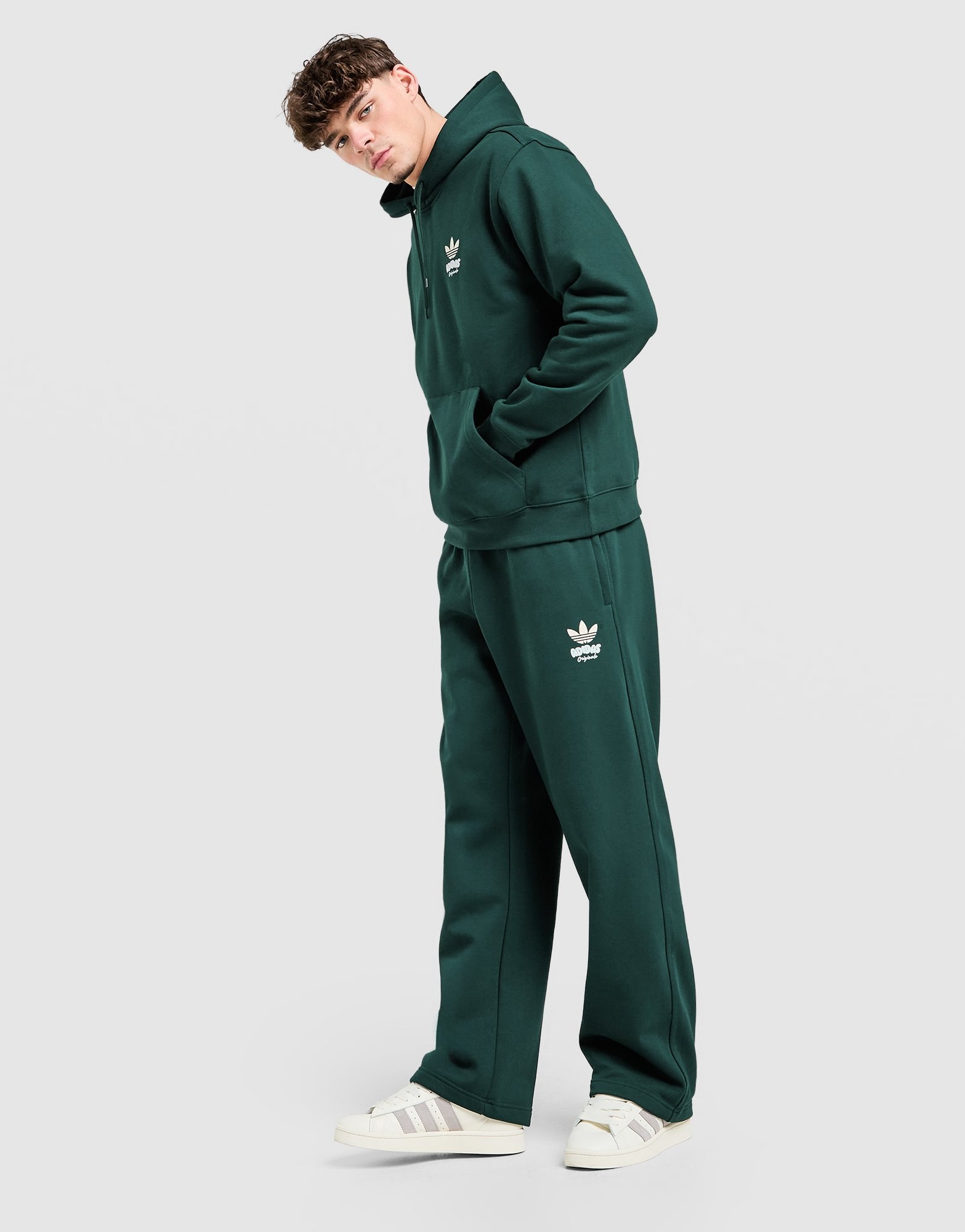 adidas Originals Trefoil Bubble Open Hem Jogginghose