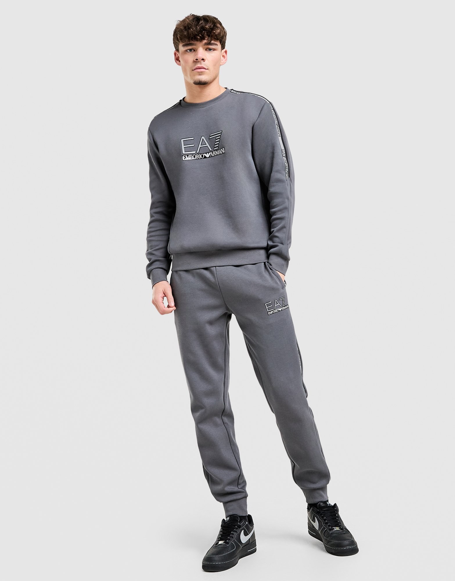 EA7 Emporio Armani Tape Logo Crew Sweatshirt