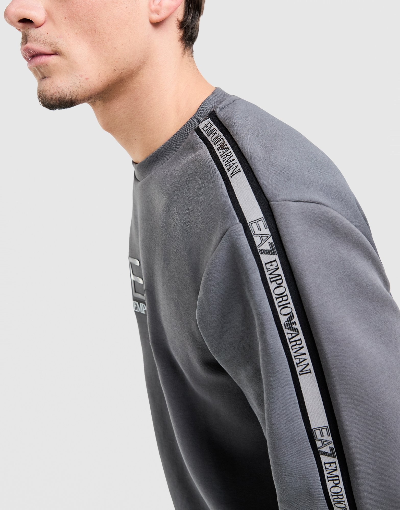 EA7 Emporio Armani Tape Logo Crew Sweatshirt