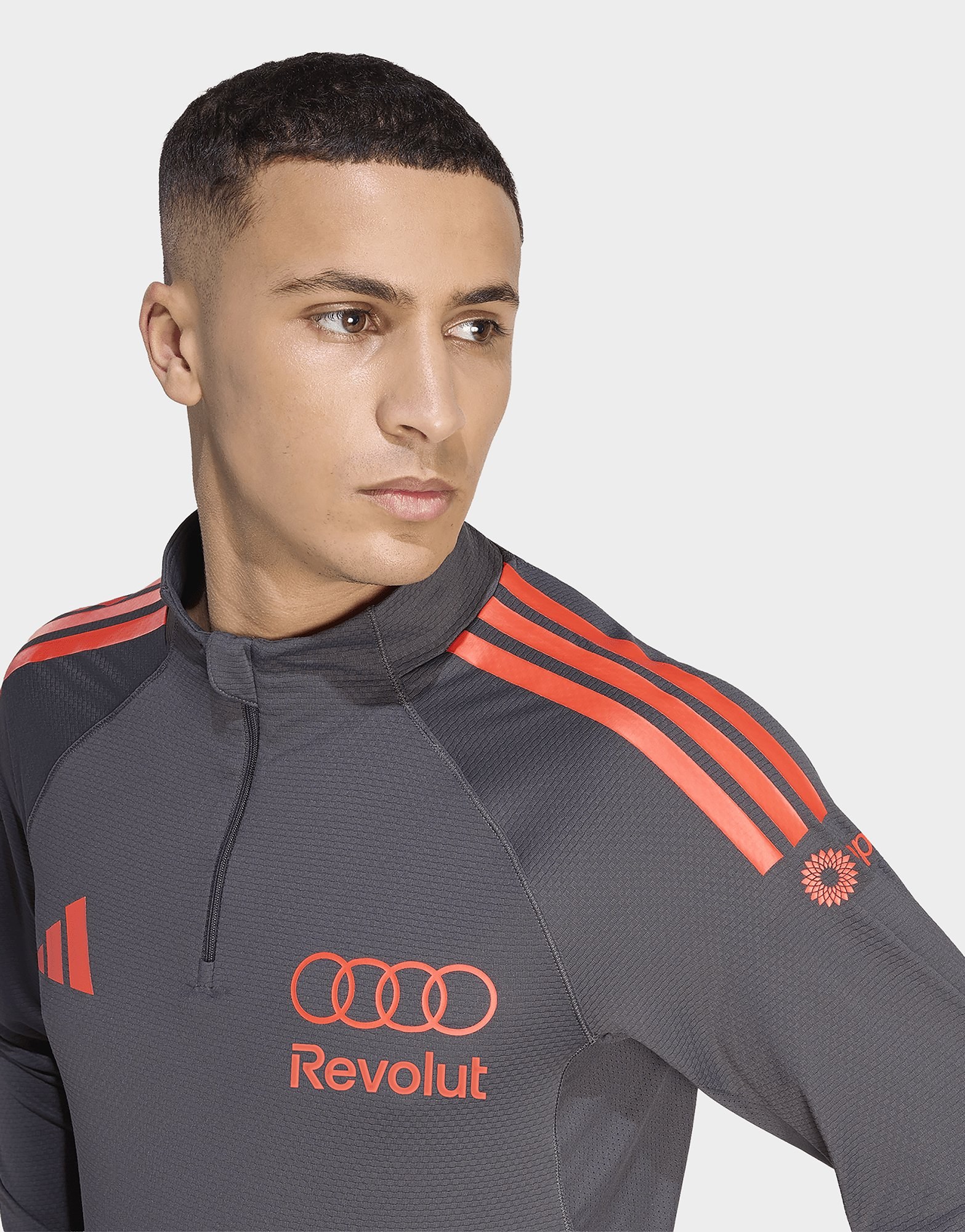 adidas AUDI REVOLUT F1 TEAM MECHANICS 1/4 REISSVERSCHLUSS-JACKE