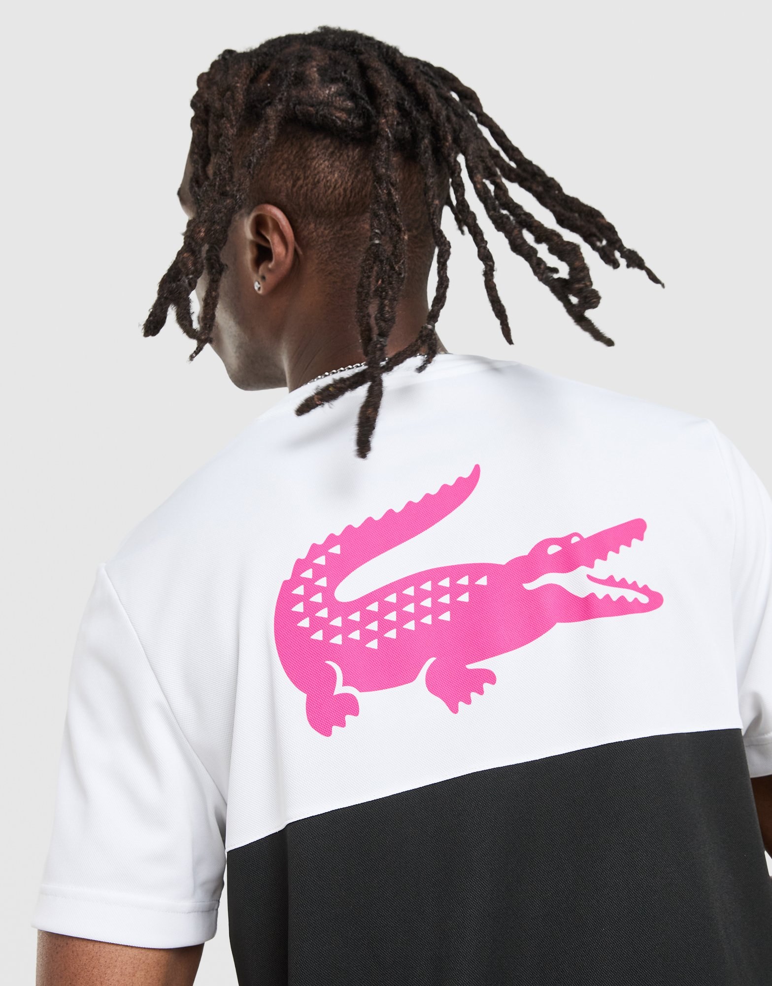 Lacoste Croc Colour Block Tape T-Shirt