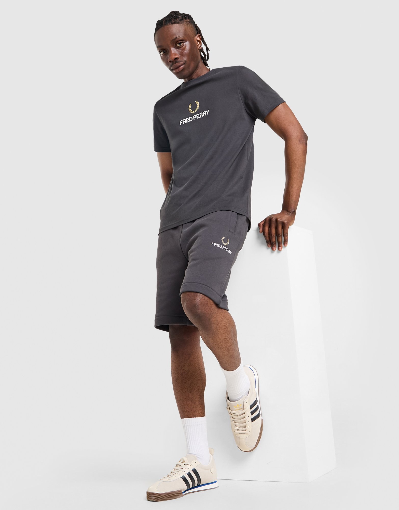 Fred Perry Emblem Stack T-Shirt