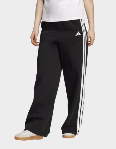 adidas 3-Streifen Fleecehose, weit geschnitten
