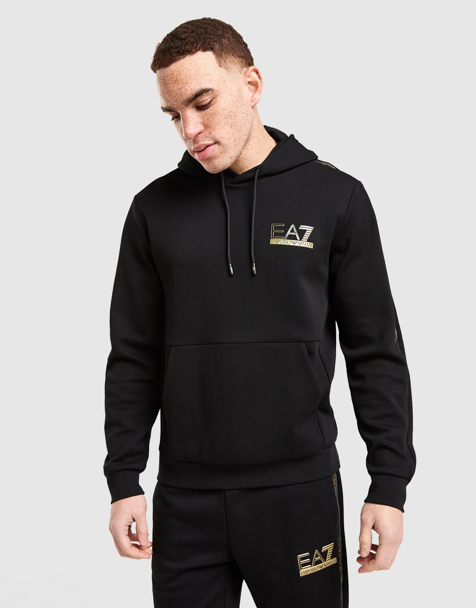 EA7 Emporio Armani Tape Logo Hoodie