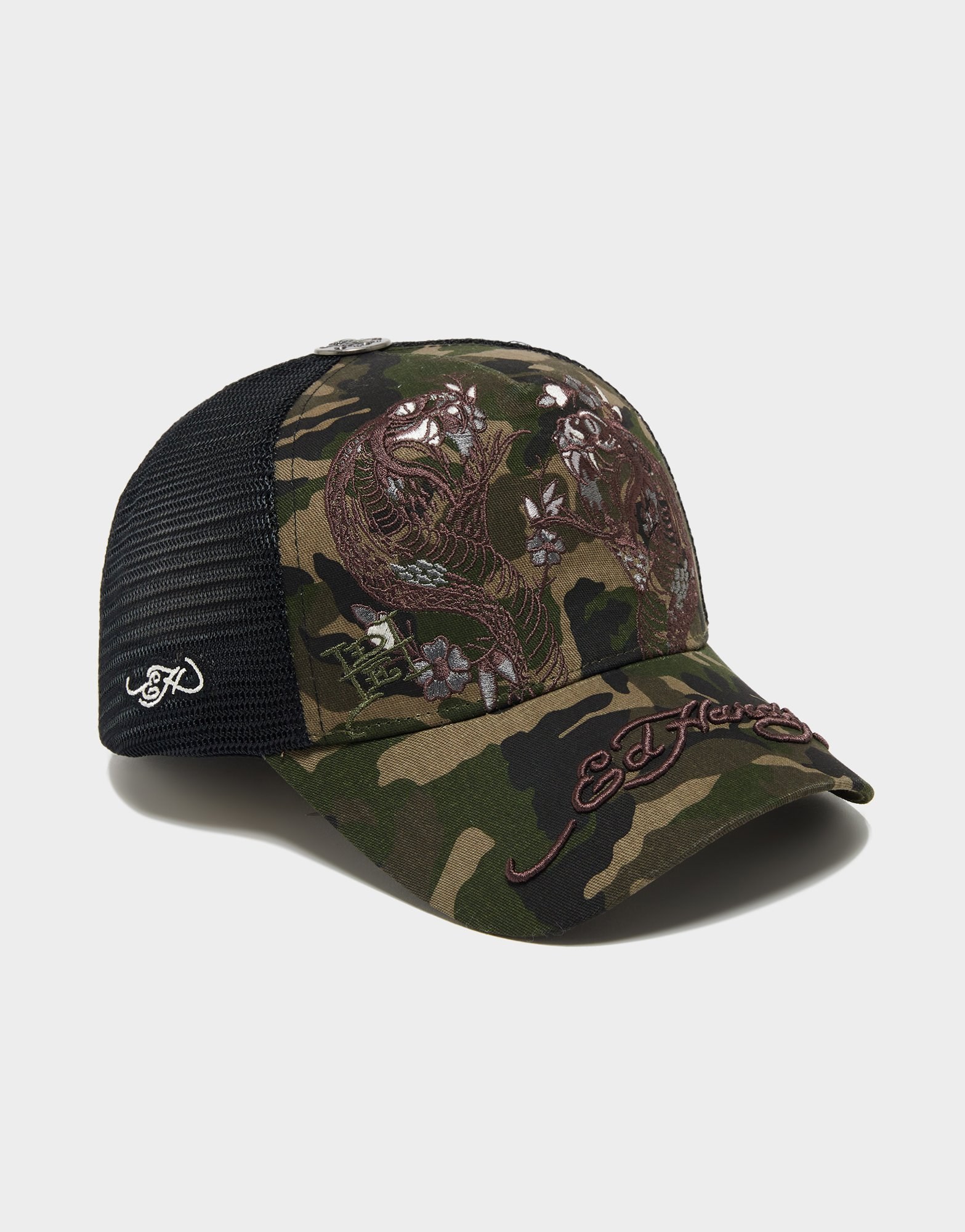 Ed Hardy Snake Trucker Cap