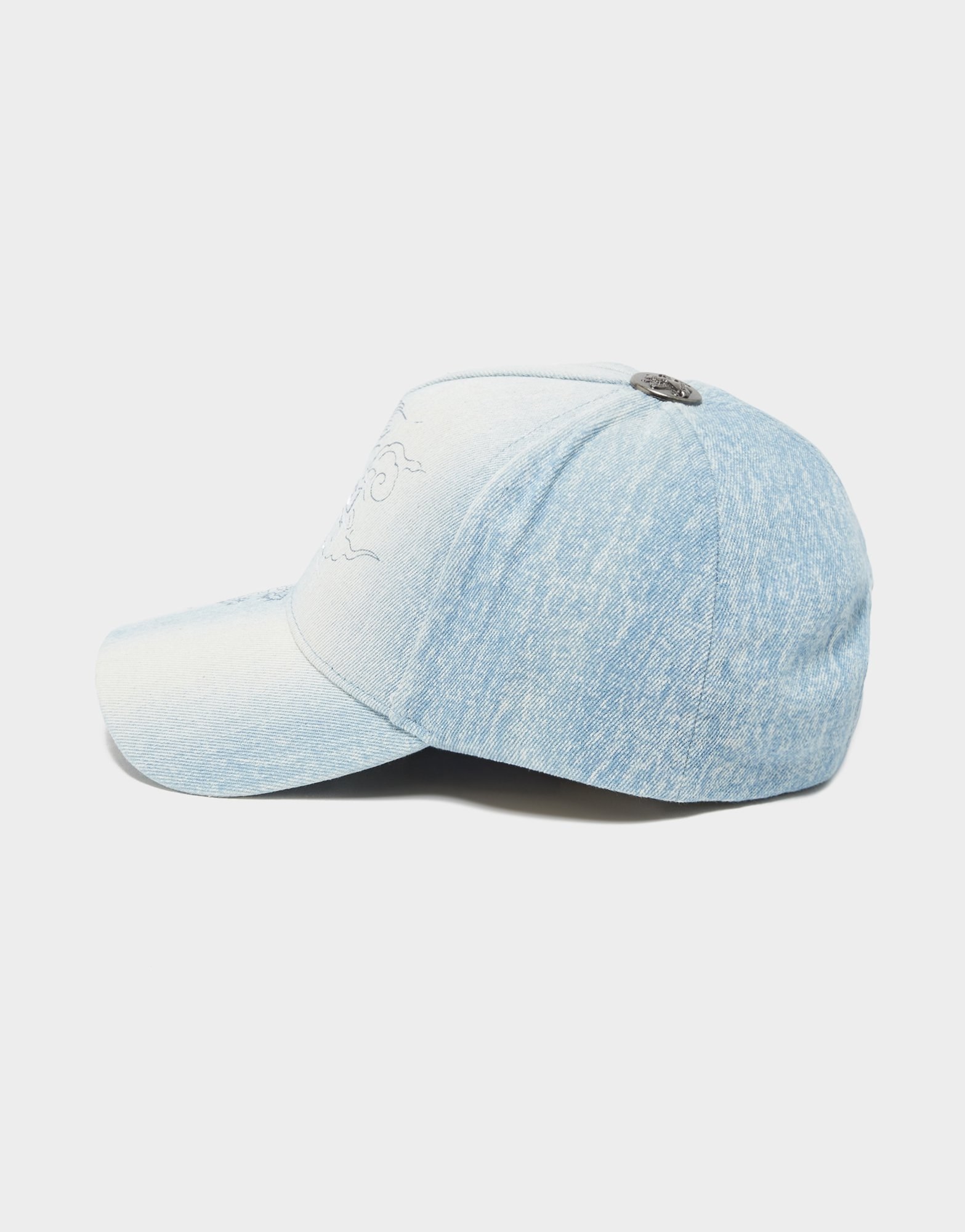 Ed Hardy Dragon Washed Denim Cap