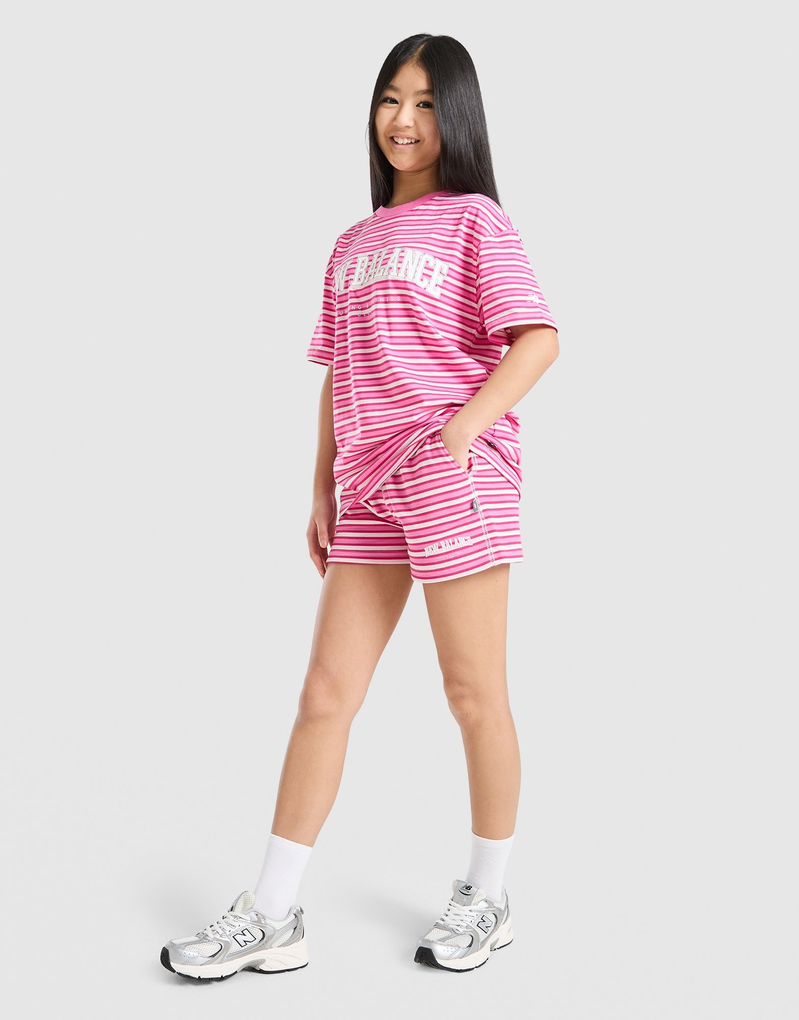 New Balance Girls' Stripe Shorts Junior