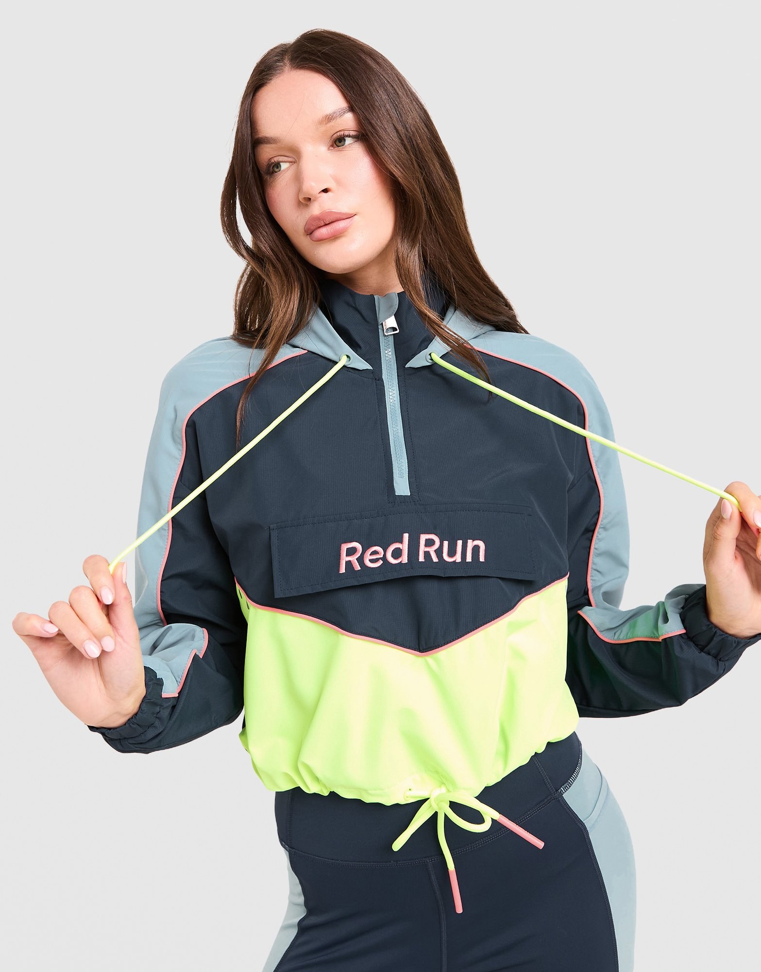 Miscellaneous Azure Cropped Windbreaker