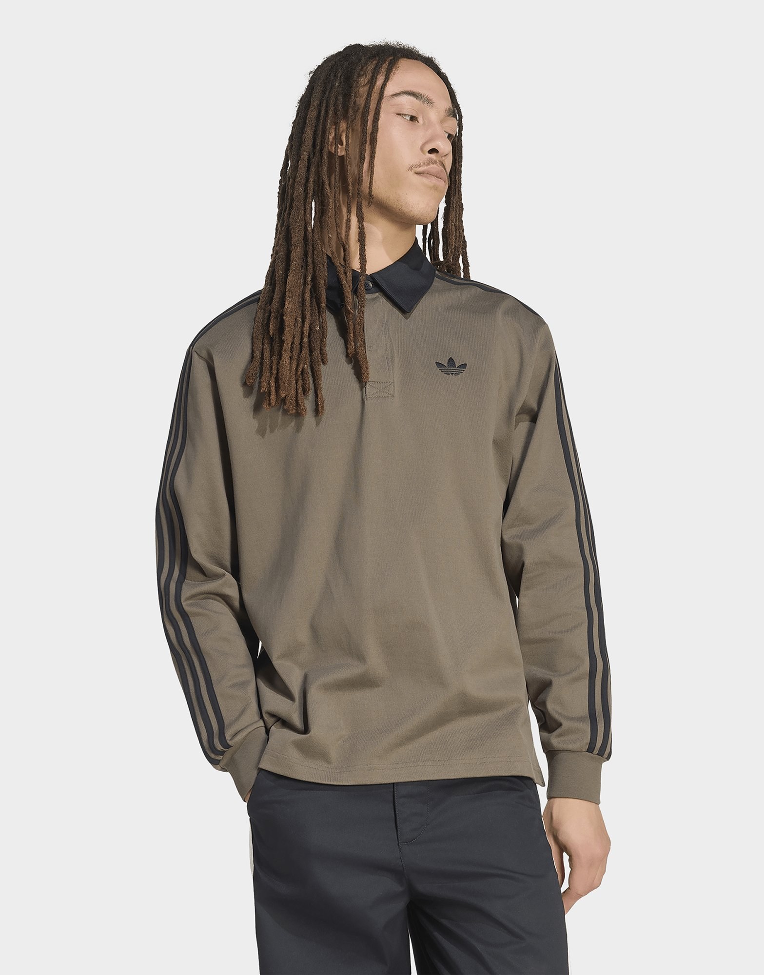 adidas 3-streifen Rugby Longsleeve Polo