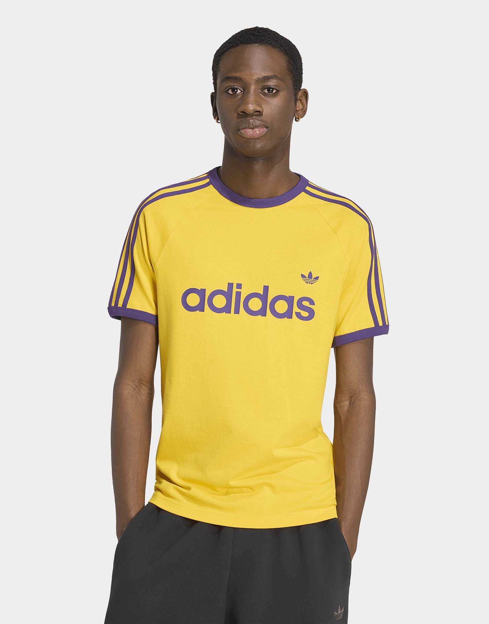 adidas 3-streifen Ringer T-shirt, Schmal Geschnitten