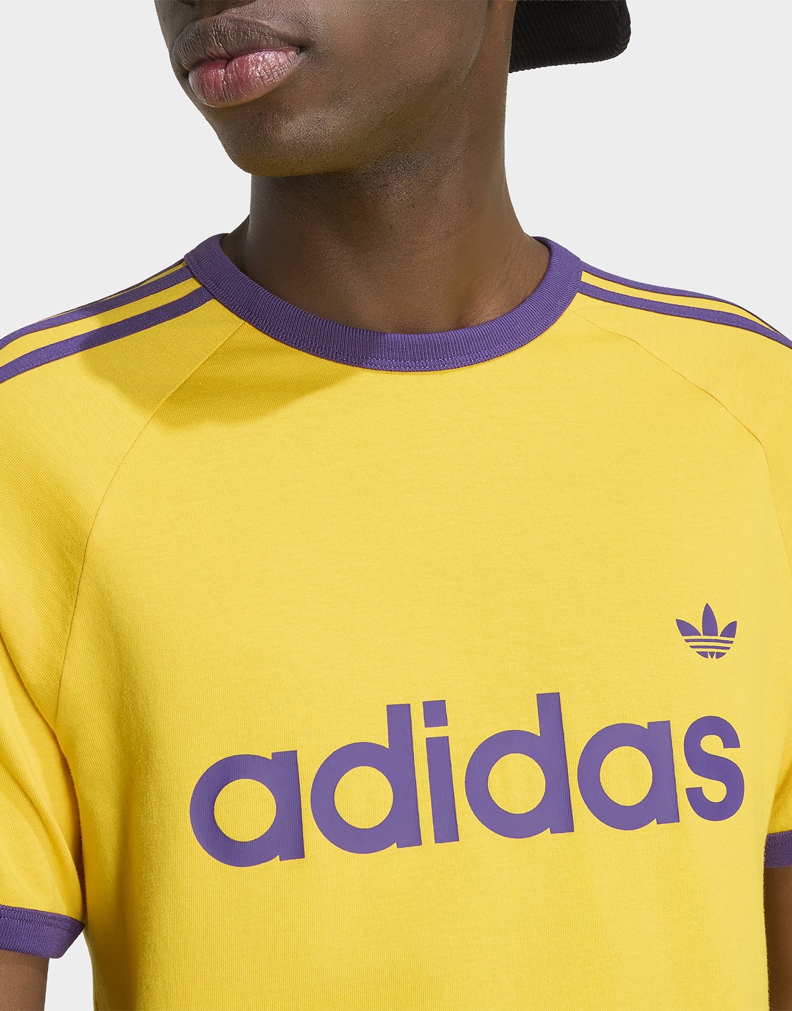 adidas 3-streifen Ringer T-shirt, Schmal Geschnitten