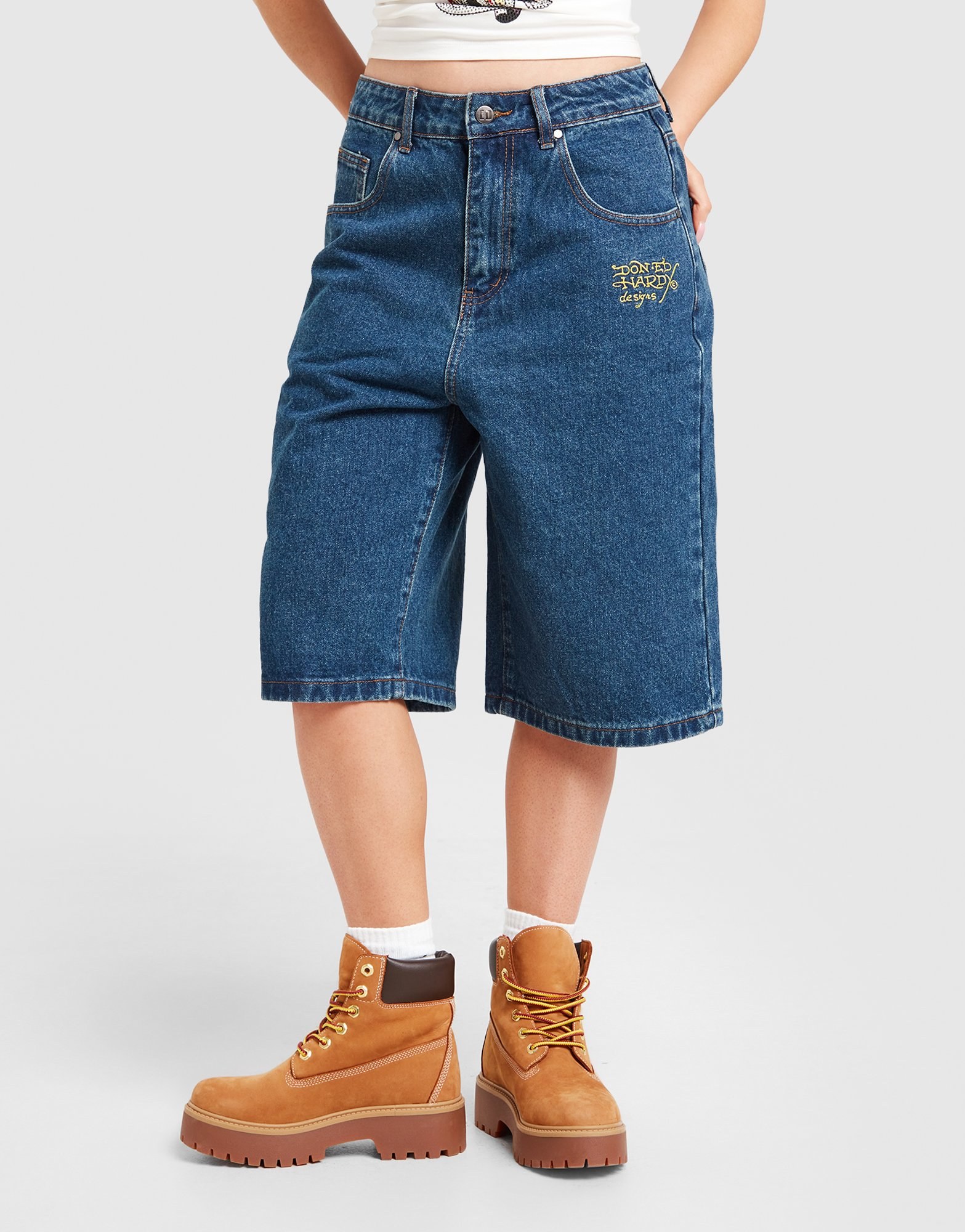 Ed Hardy Crawling Dragon Jorts