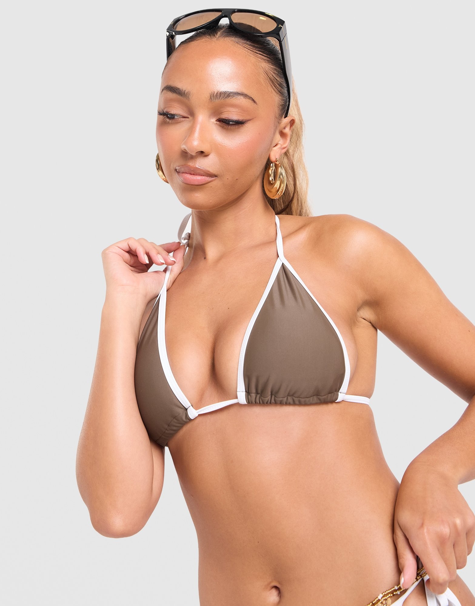 Unlike Humans Heat Triangle Bikini Top
