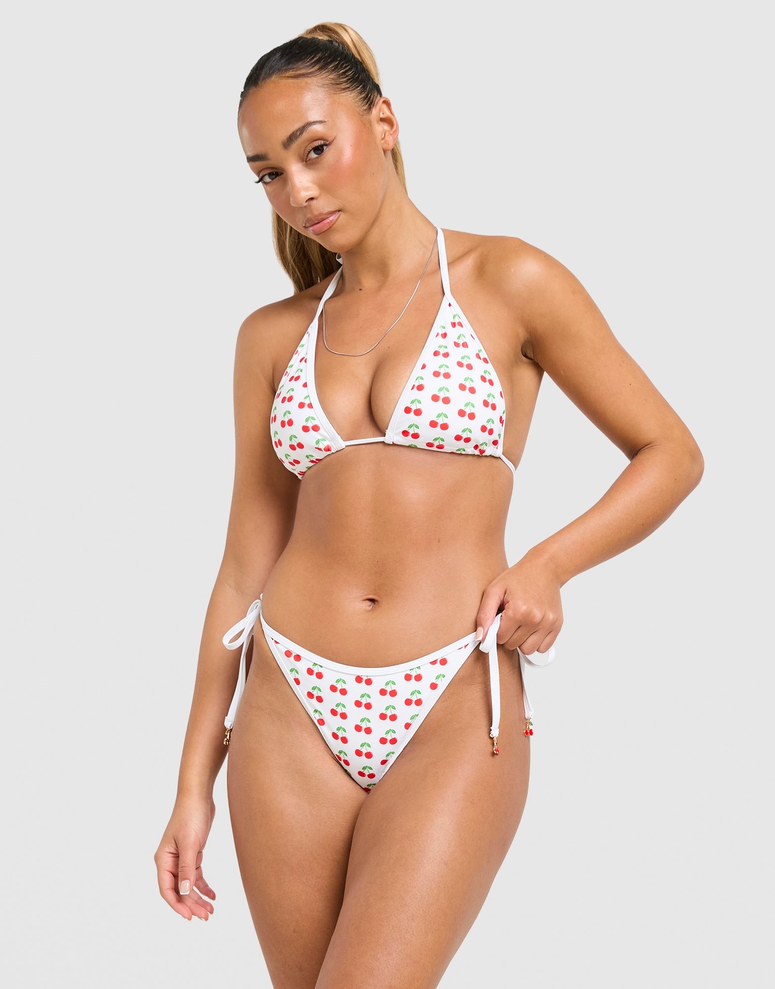 Unlike Humans Cherry Charm Bikini Bottoms