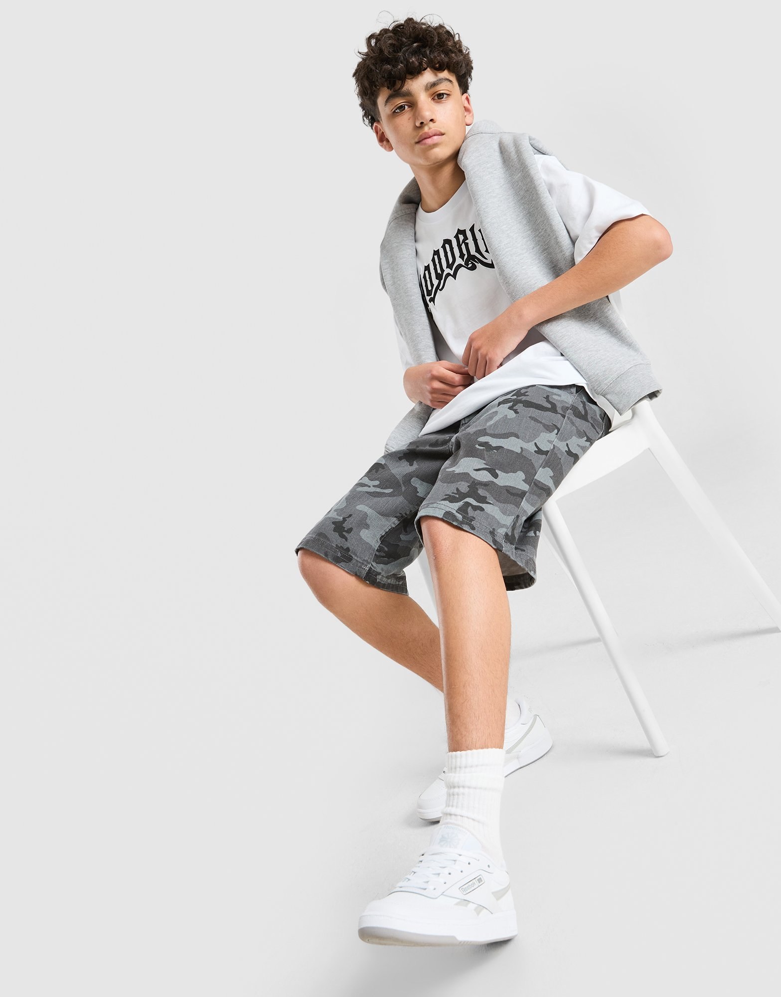 Hoodrich Pace Denim Camo Jorts Kinder
