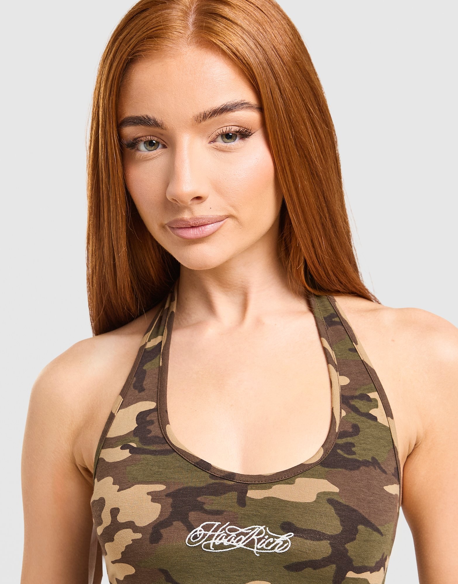 Hoodrich Field Camo Halterneck Oberteil