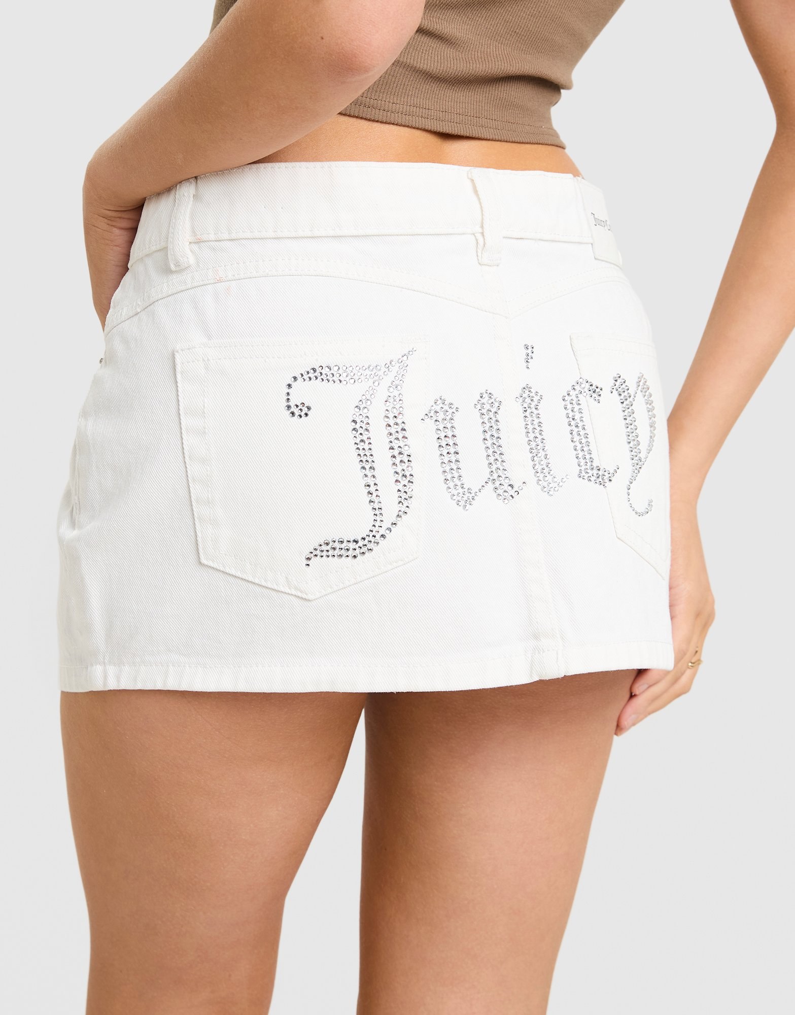 JUICY COUTURE Denim Mini Skirt