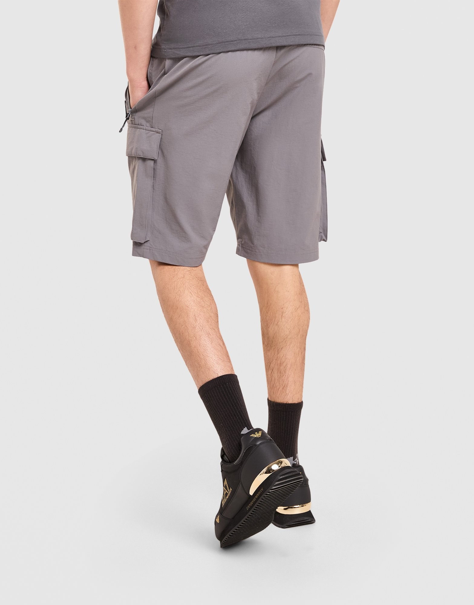 EA7 Emporio Armani Badge Woven Cargo Shorts
