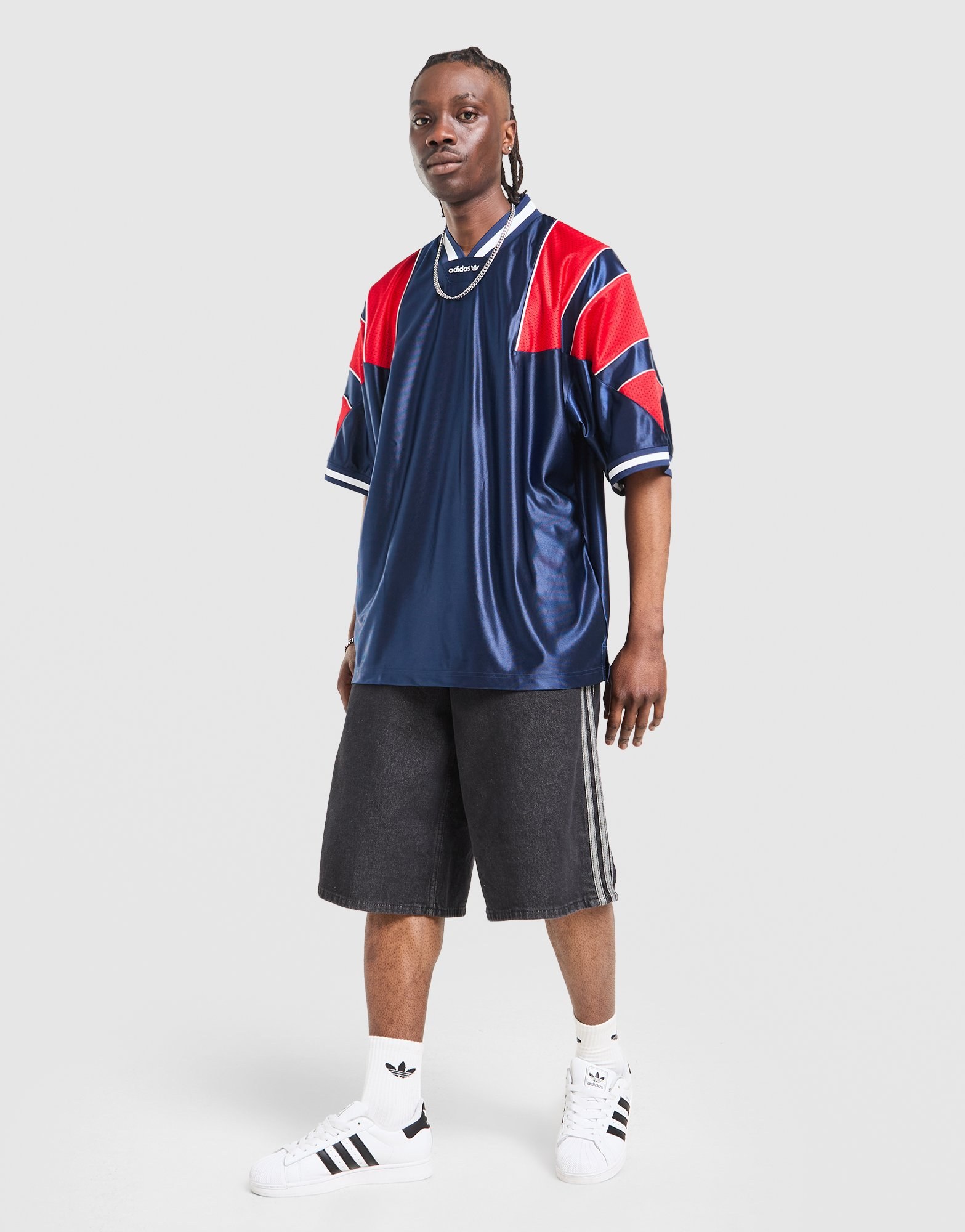 adidas Originals Mesh 3-Streifen Jersey