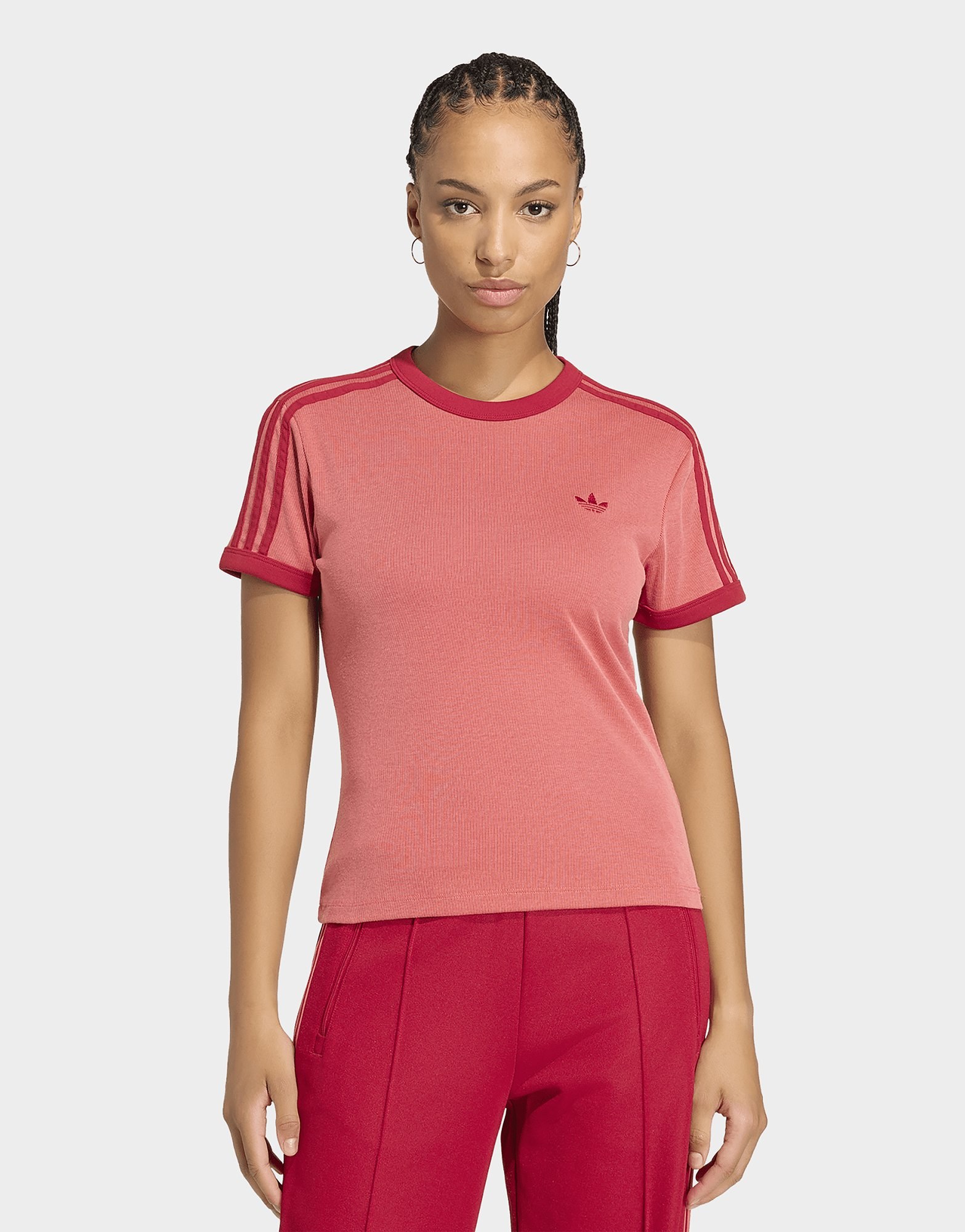 adidas Heather 3-streifen Cali T-shirt