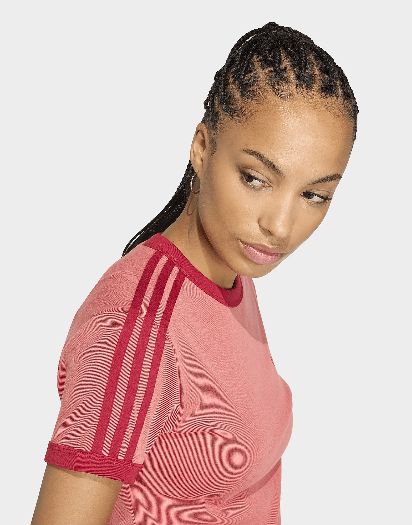 adidas Heather 3-streifen Cali T-shirt
