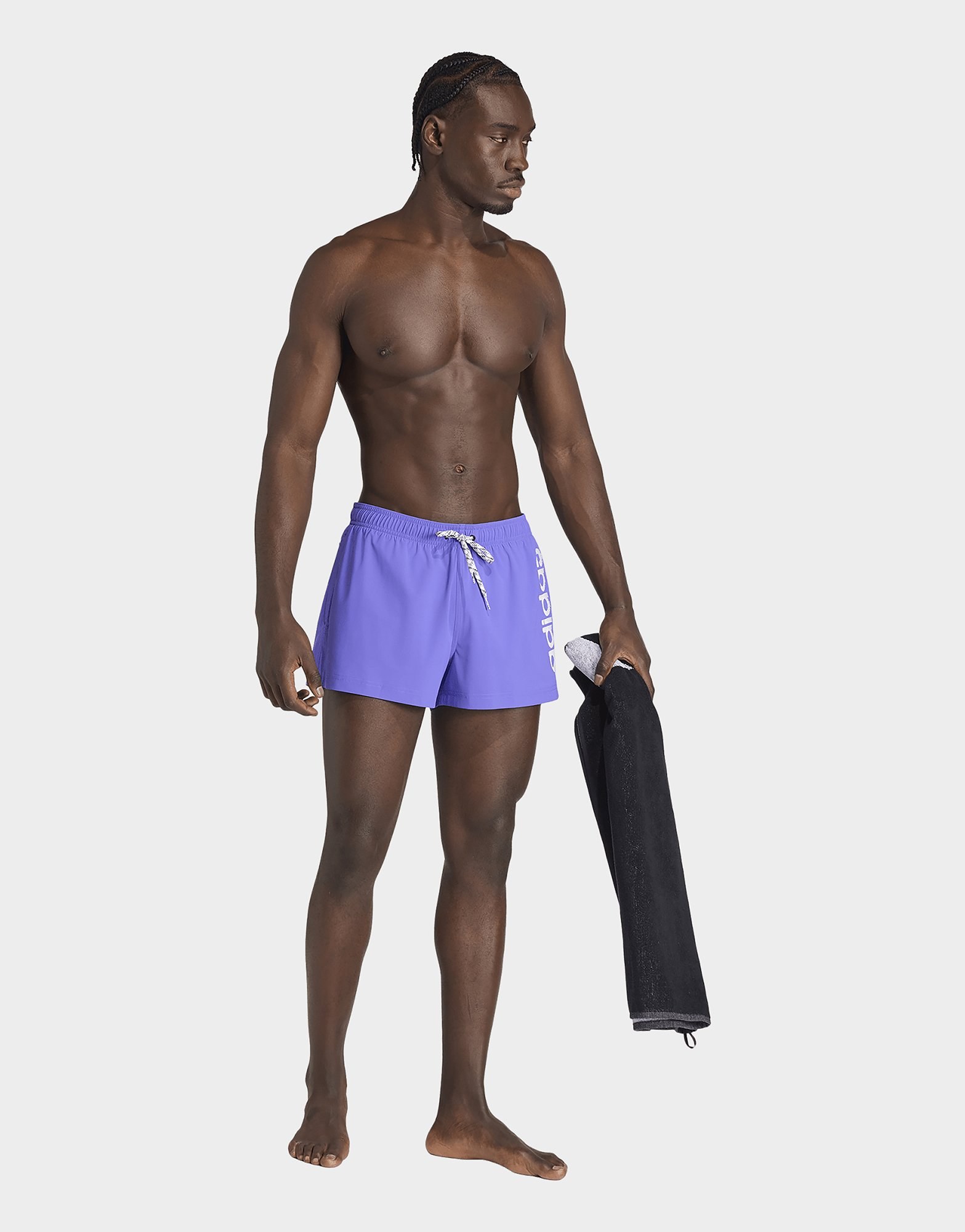 adidas Logo Elastische Strick-badehose 7,6 Cm