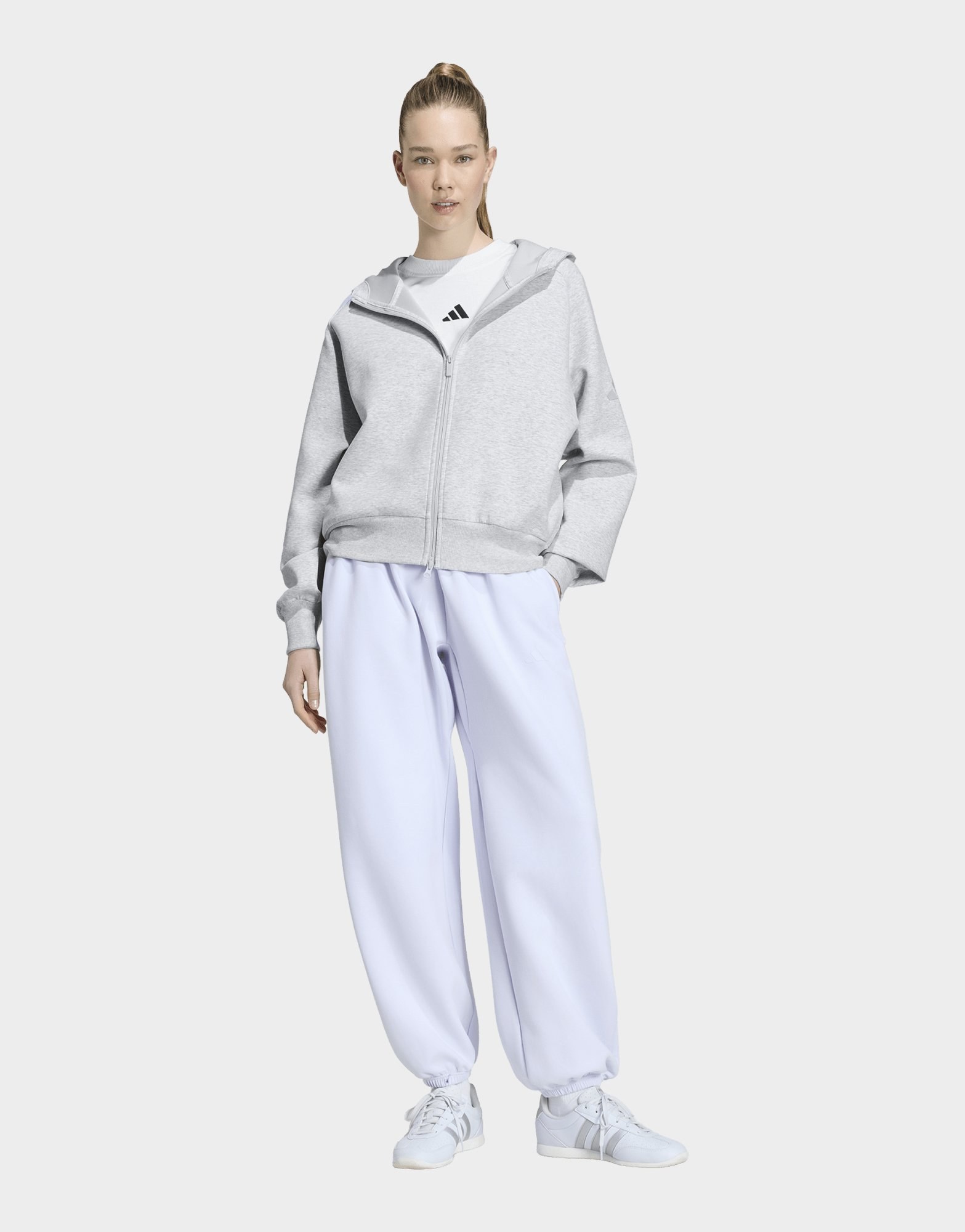 adidas Soft Lux Kapuzenjacke, Reissverschluss